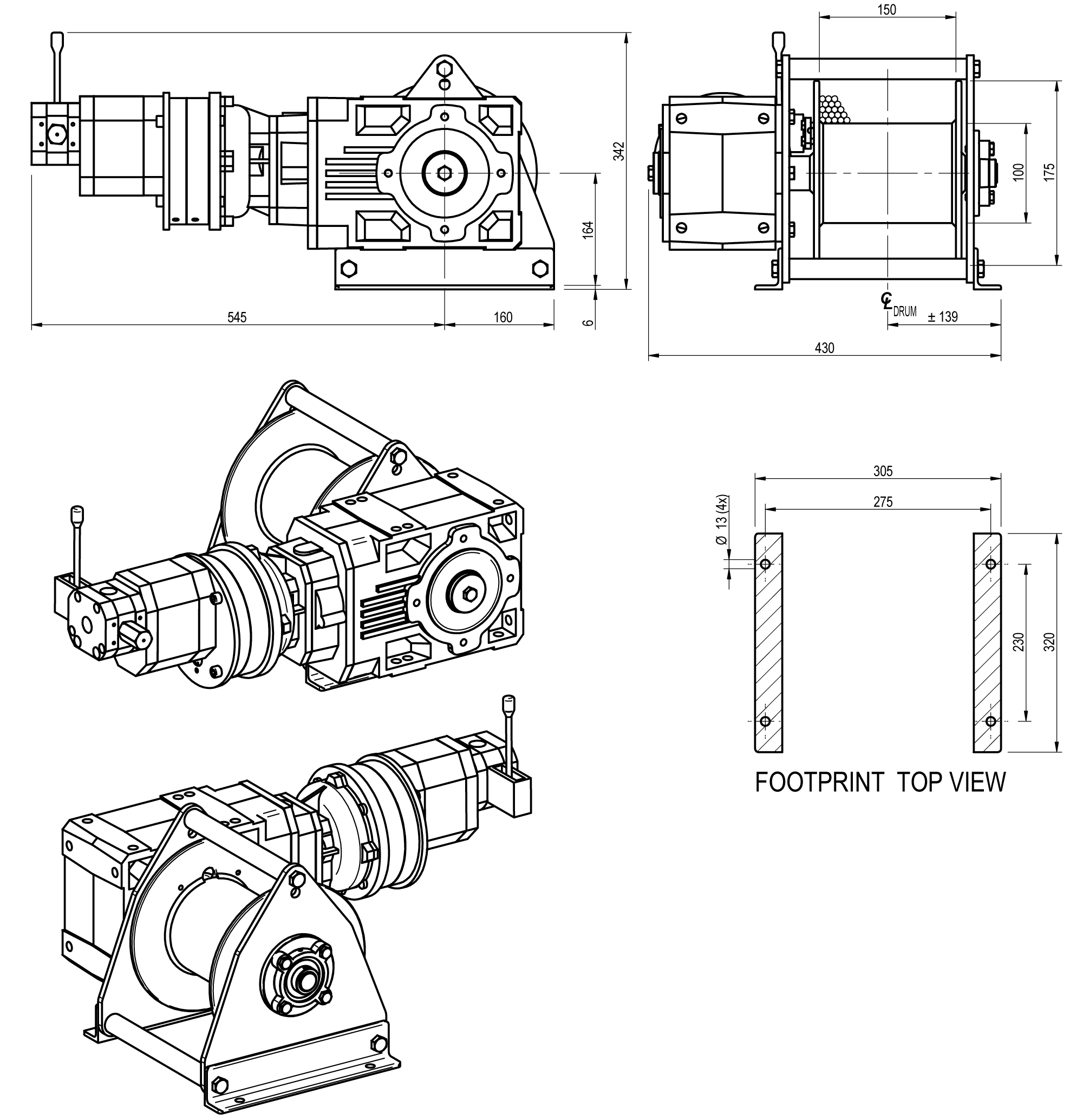 Dimension drawing EMCE series A type LV-20