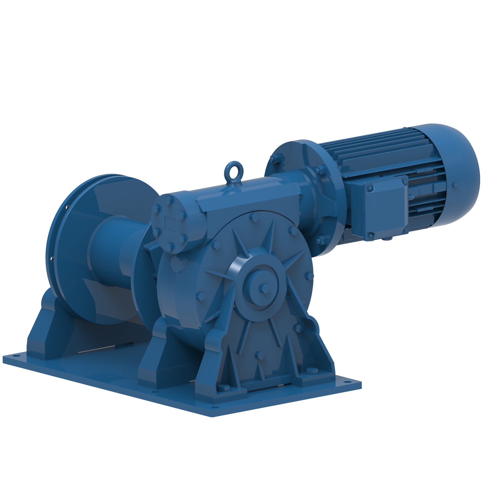 Render drawing of EMCE winch type MCW2200E-VF view number 1