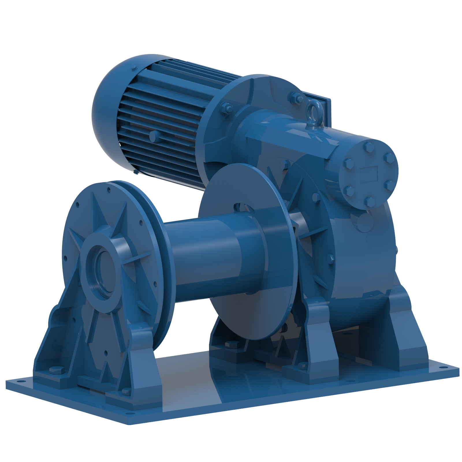 Render drawing of EMCE winch type MCW2200E-VF view number 2