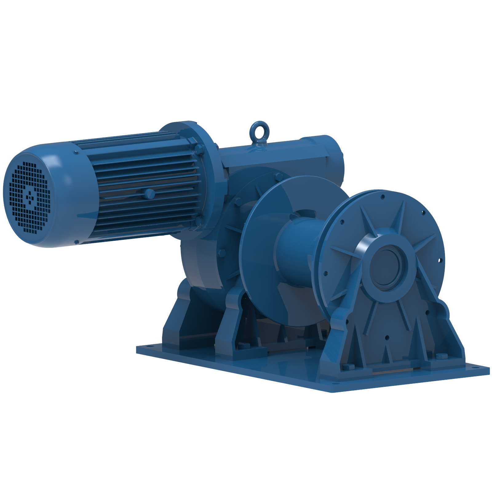 Render drawing of EMCE winch type MCW2200E-VF view number 3