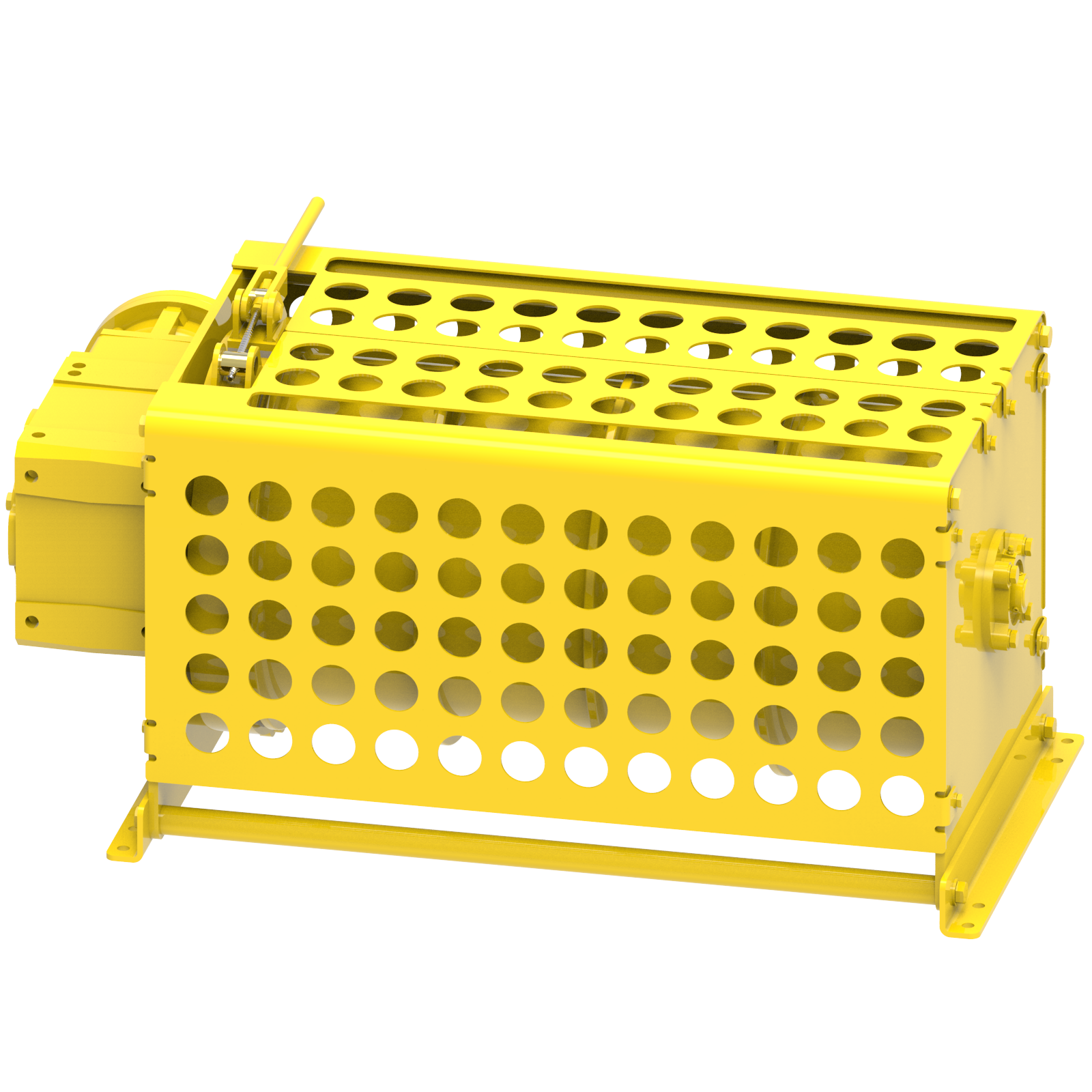 Render drawing of EMCE winch type M1000B view number 2