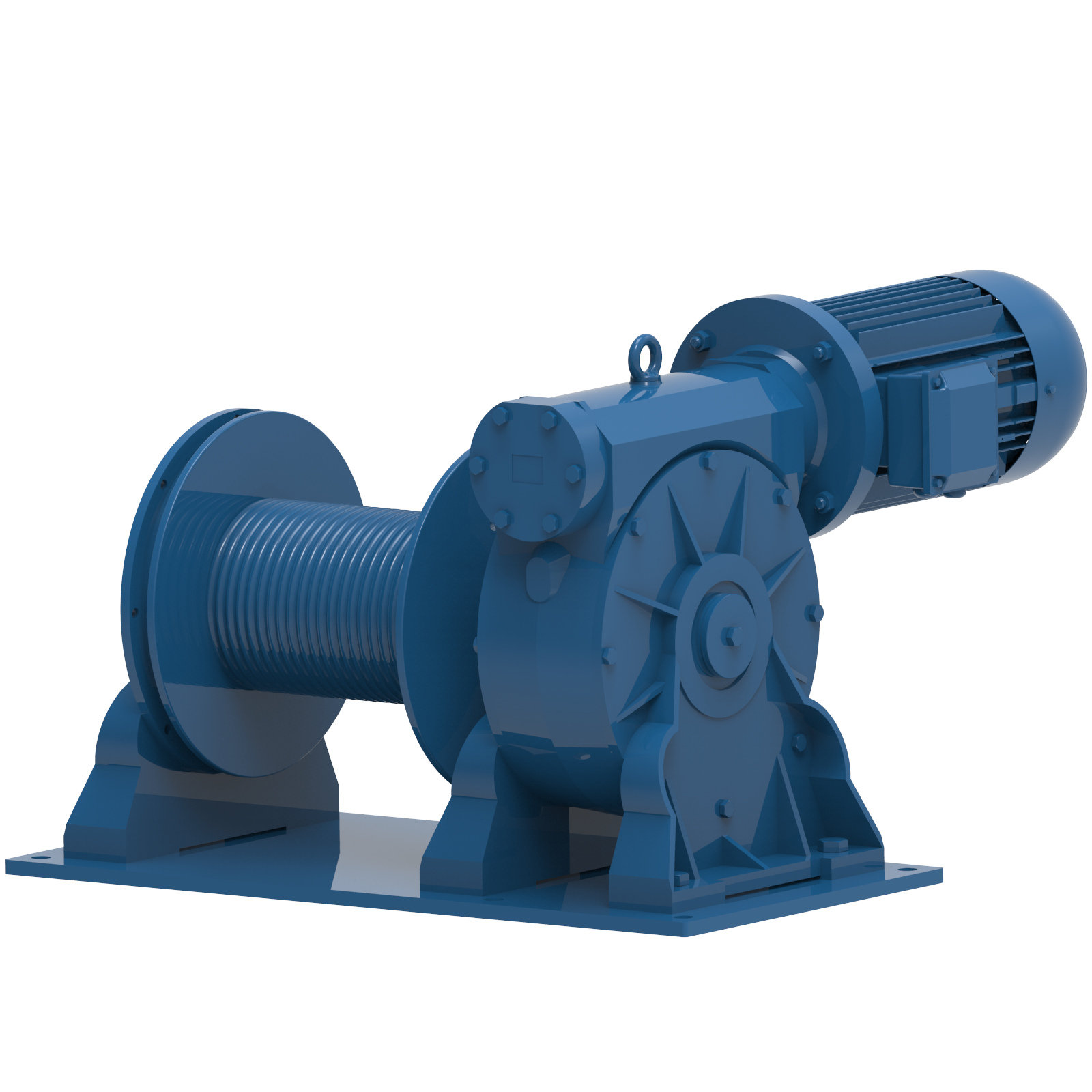 Render drawing of EMCE winch type EN1700E view number 4