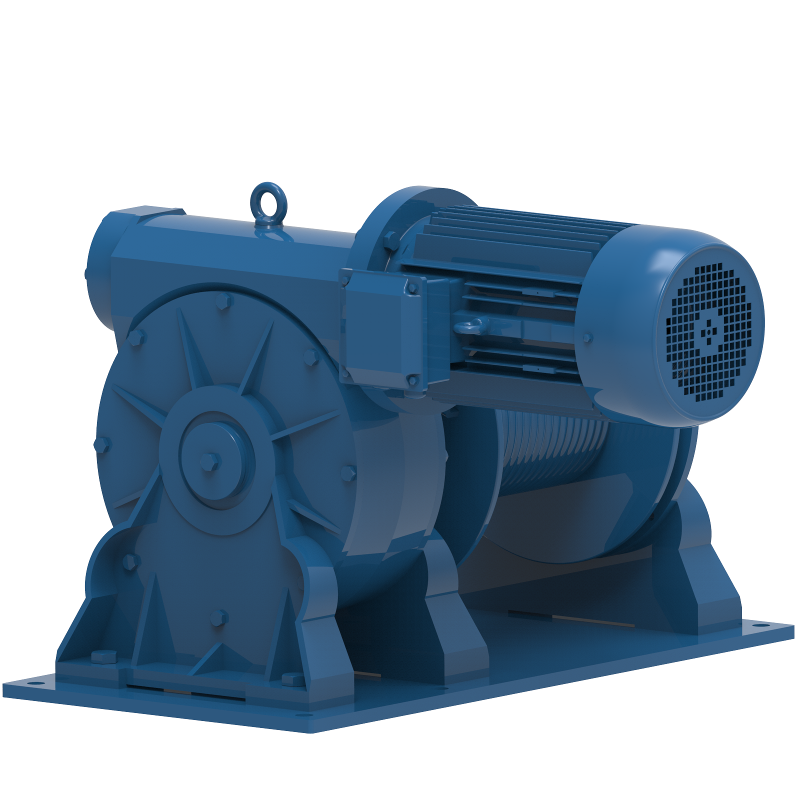 Render drawing of EMCE winch type EN1700E view number 5