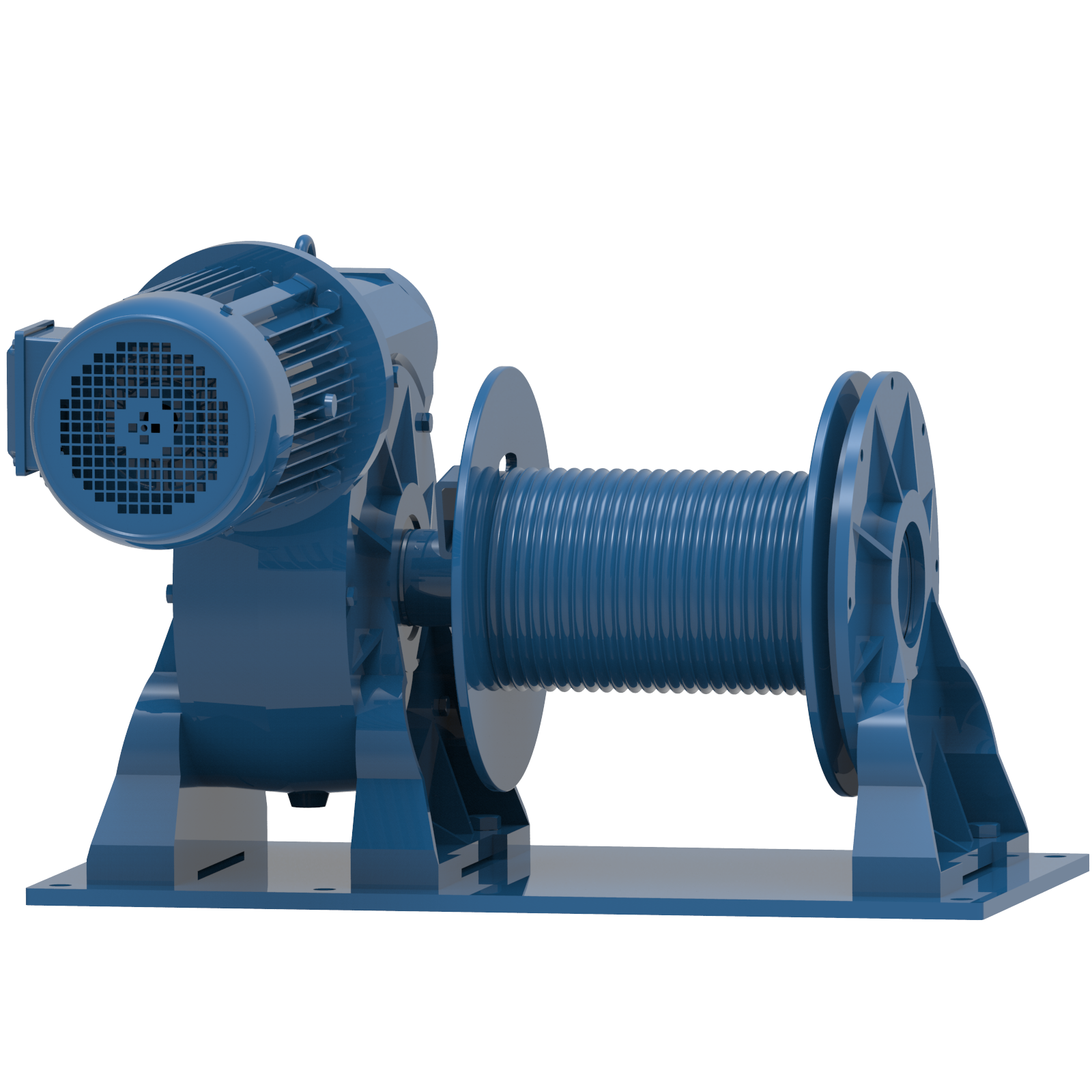 Render drawing of EMCE winch type EN1700E view number 6