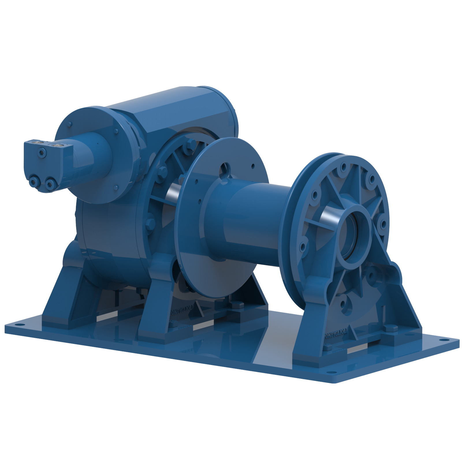 Render drawing of EMCE winch type H0700 view number 1