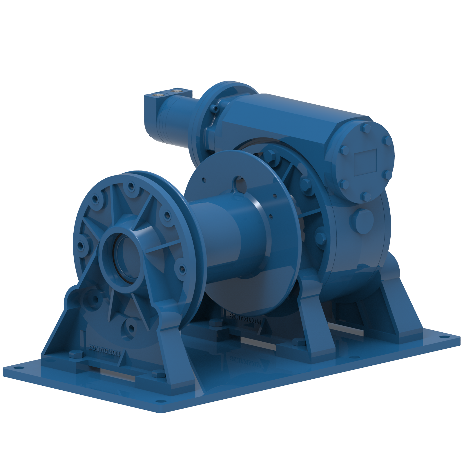 Render drawing of EMCE winch type H0700 view number 3