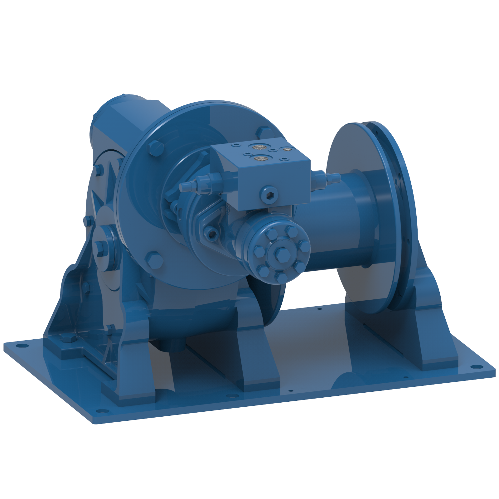 Render drawing of EMCE winch type H1200 view number 1