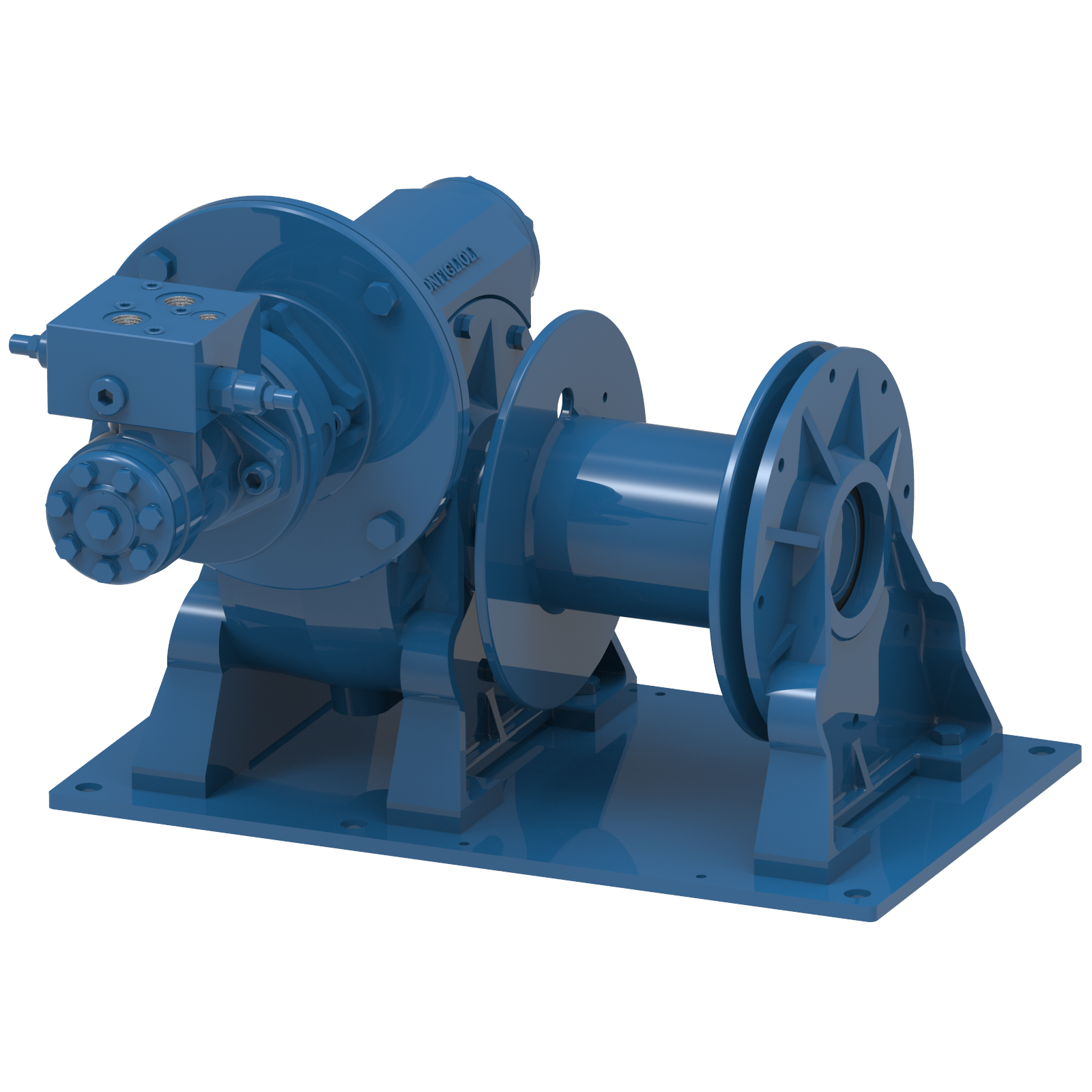 Render drawing of EMCE winch type H1200 view number 2