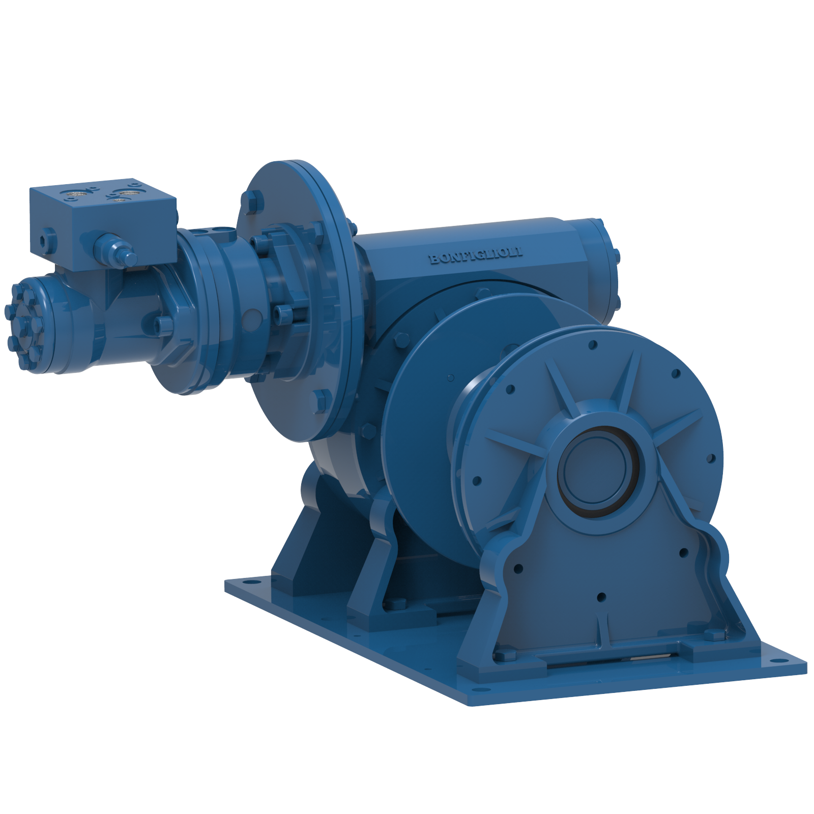 Render drawing of EMCE winch type H1200 view number 3