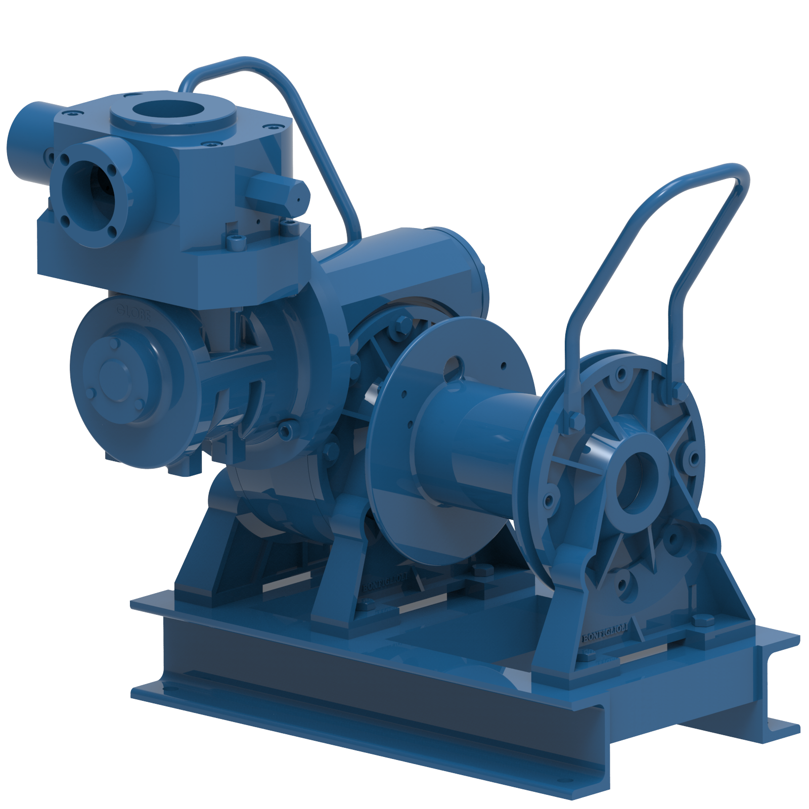 Render drawing of EMCE winch type LV0508 view number 1