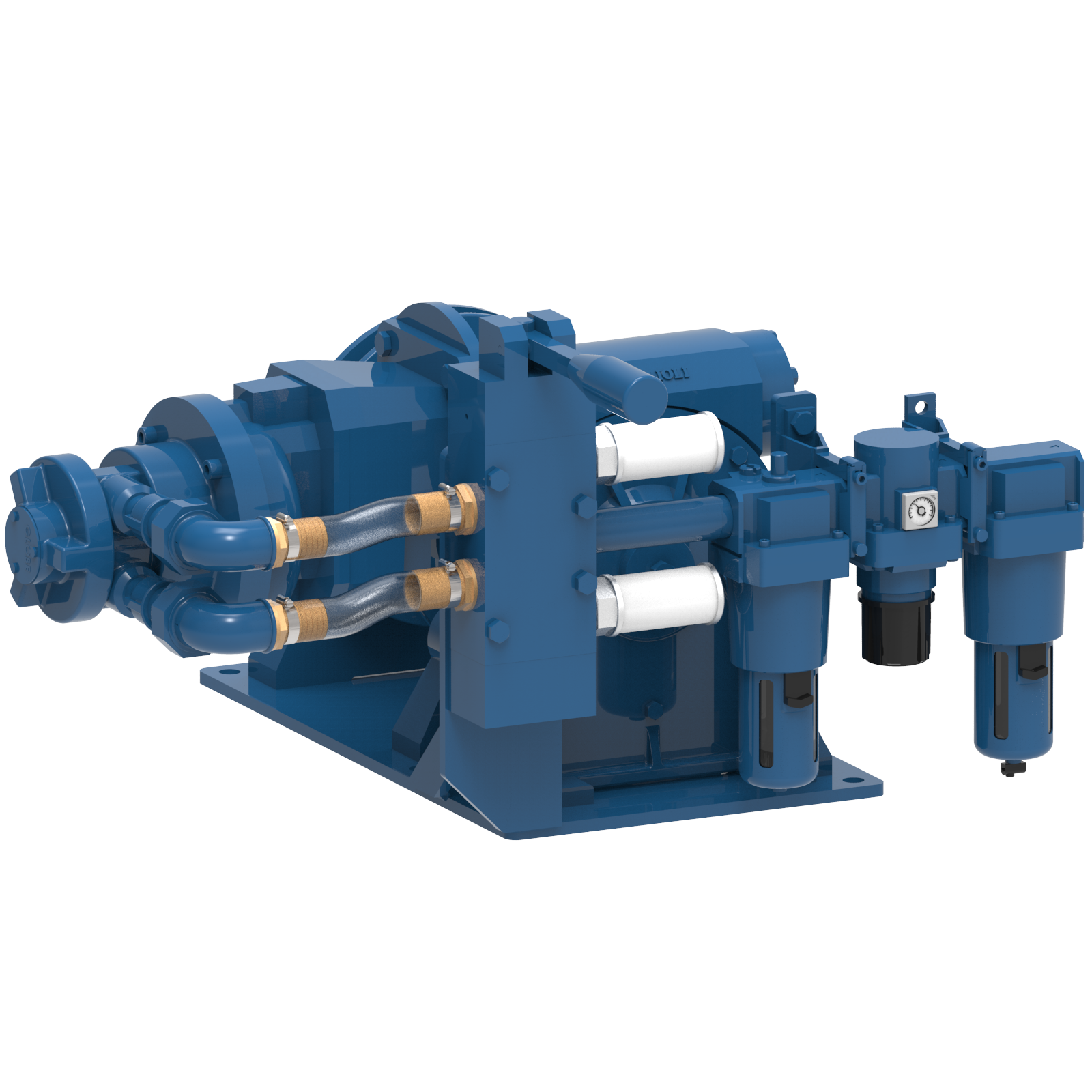 Render drawing of EMCE winch type LV0750MM view number 2
