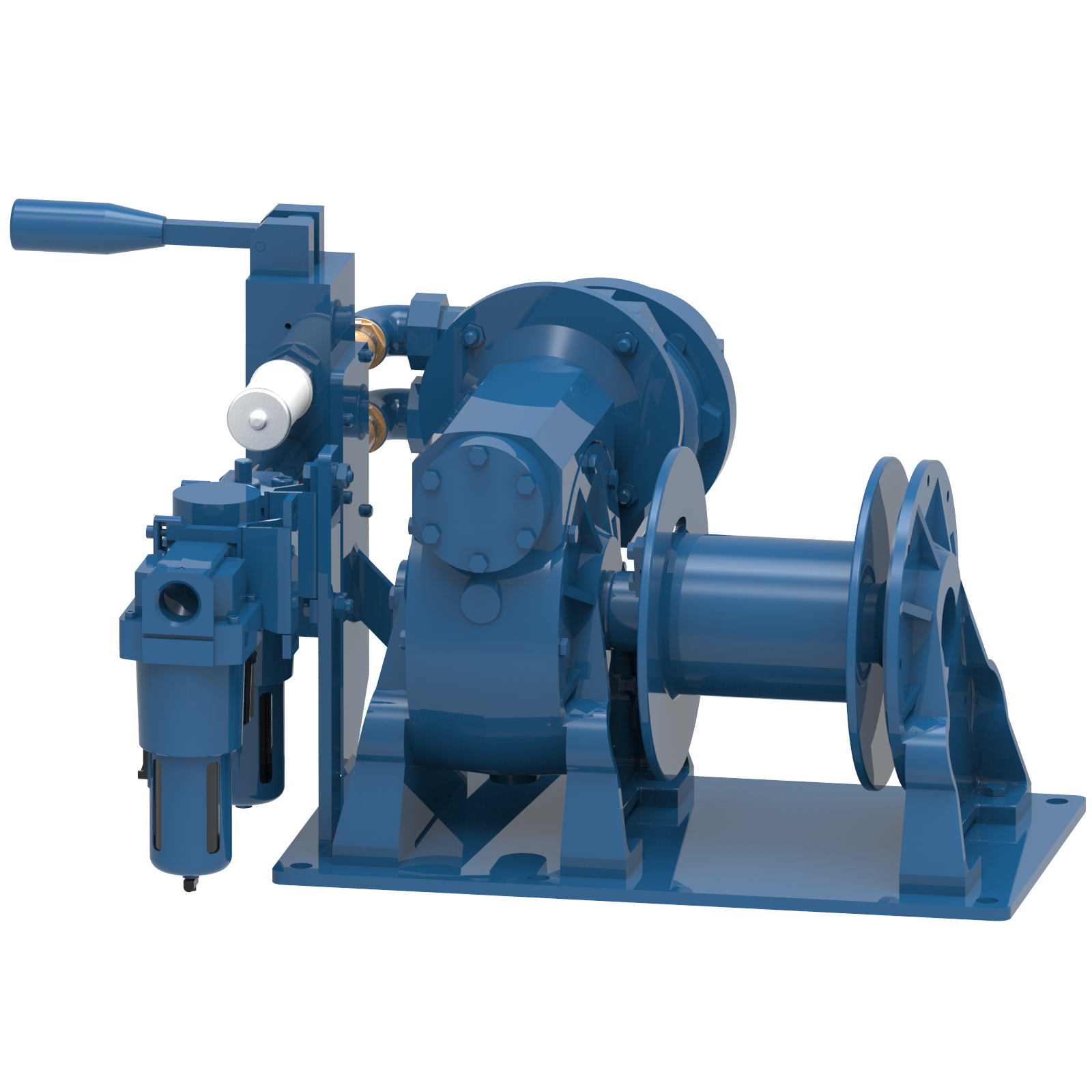 Render drawing of EMCE winch type LV0750MM view number 4