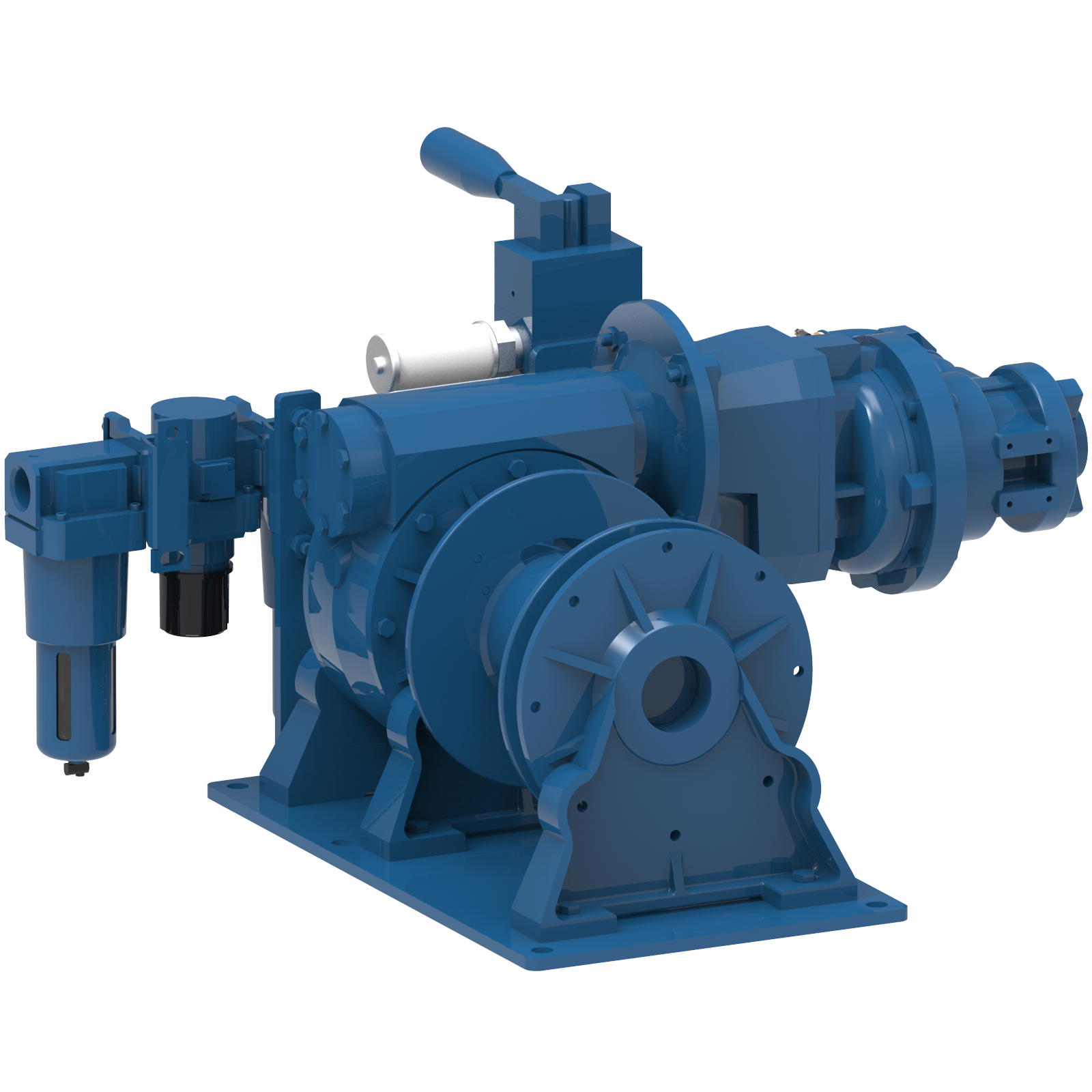Render drawing of EMCE winch type LV0750MM view number 5