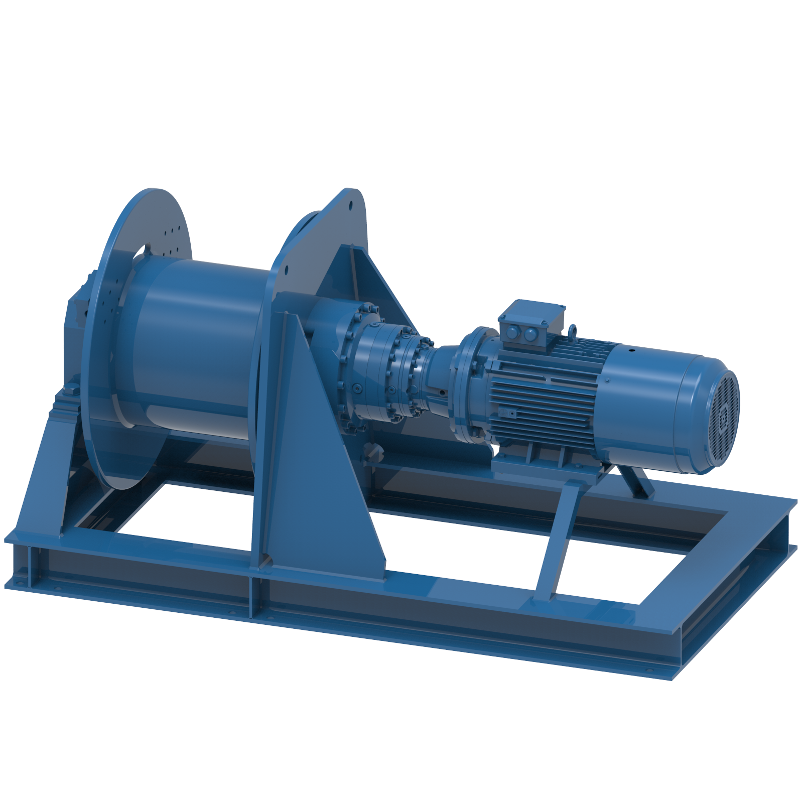 Render drawing of EMCE winch type SB310E view number 2