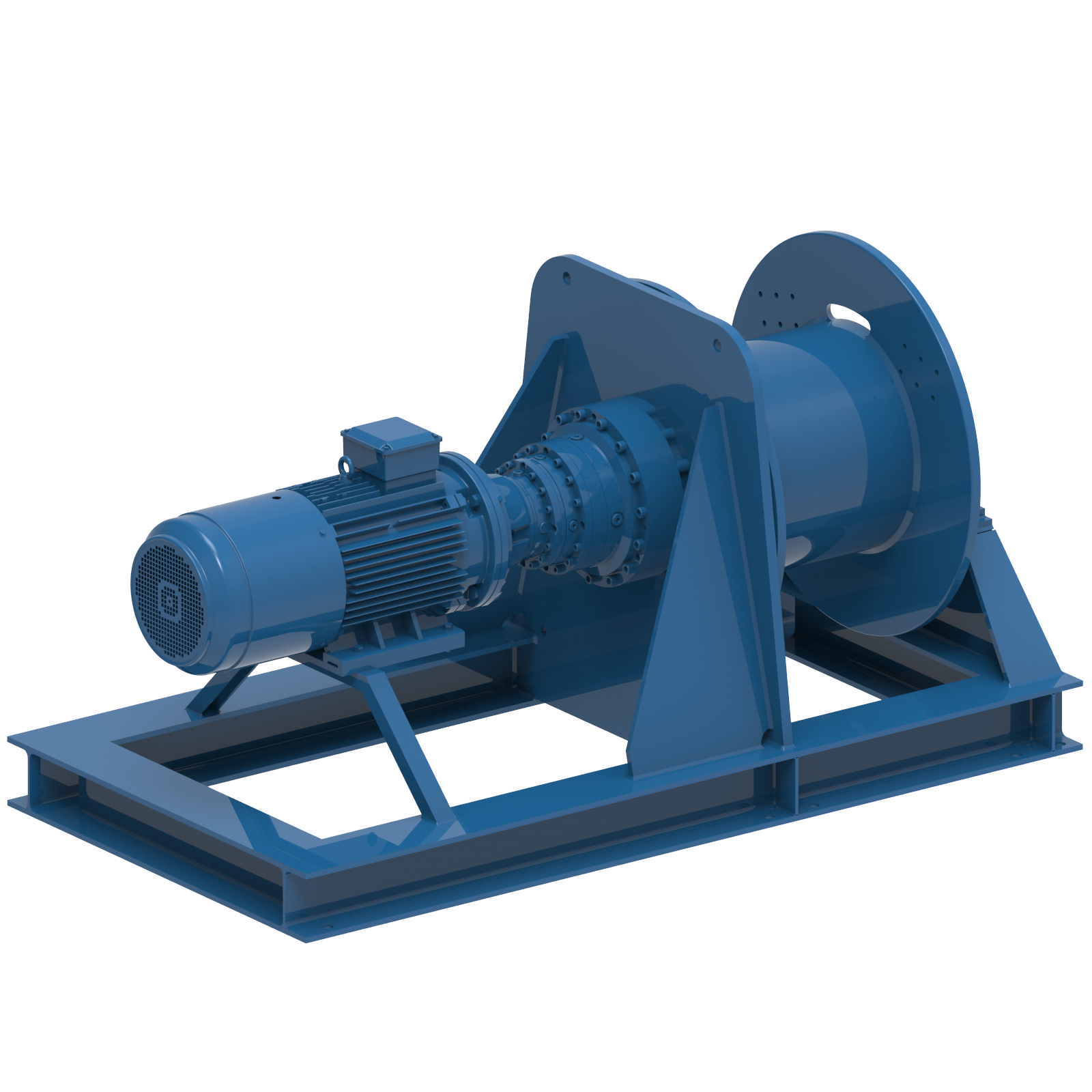 Render drawing of EMCE winch type SB310E view number 3