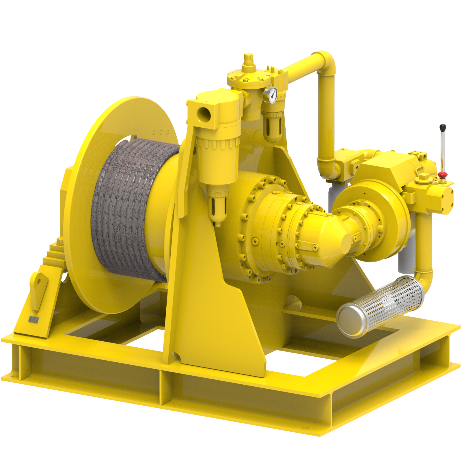 Render drawing of EMCE winch type SB310R-GP16 view number 2