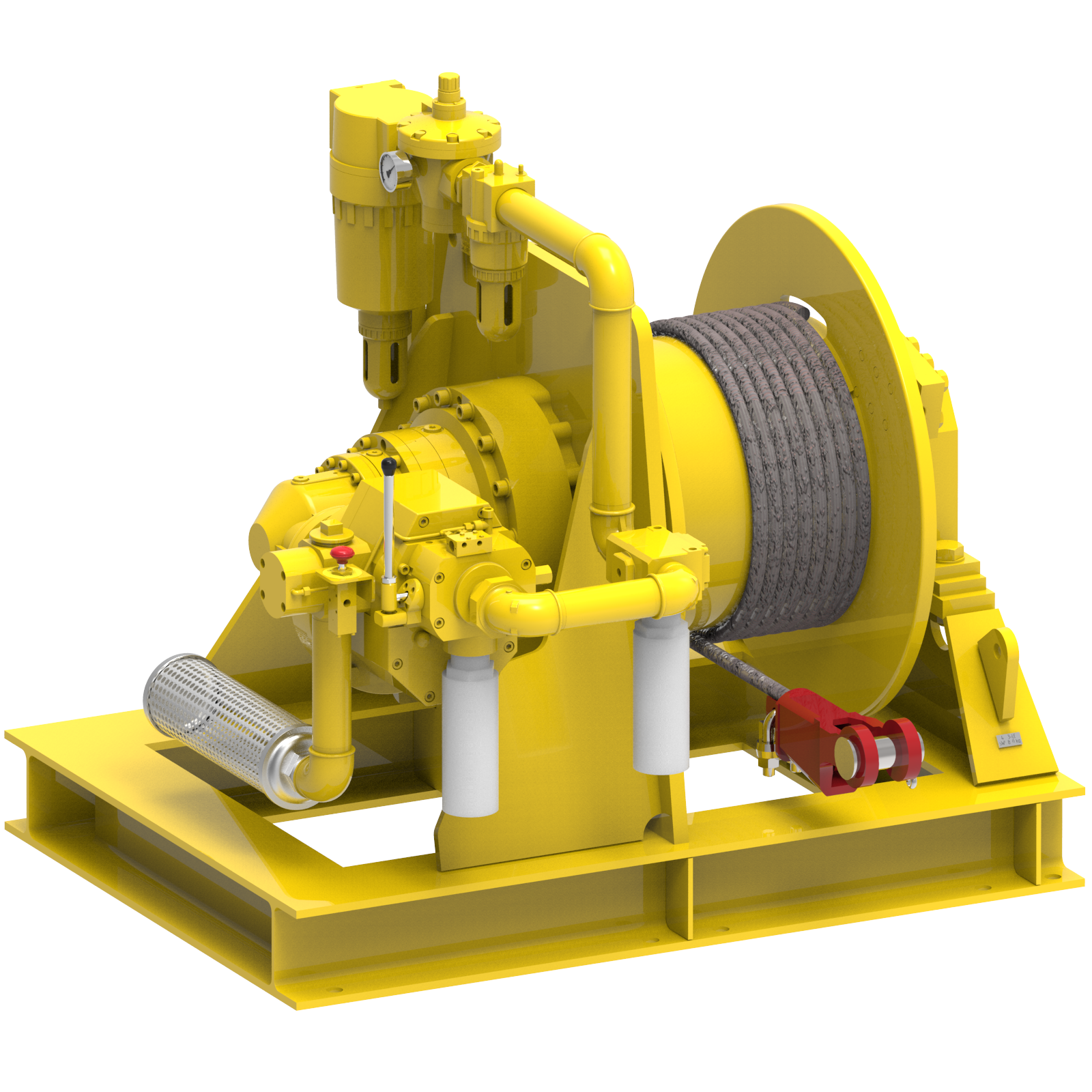 Render drawing of EMCE winch type SB310R-GP16 view number 4