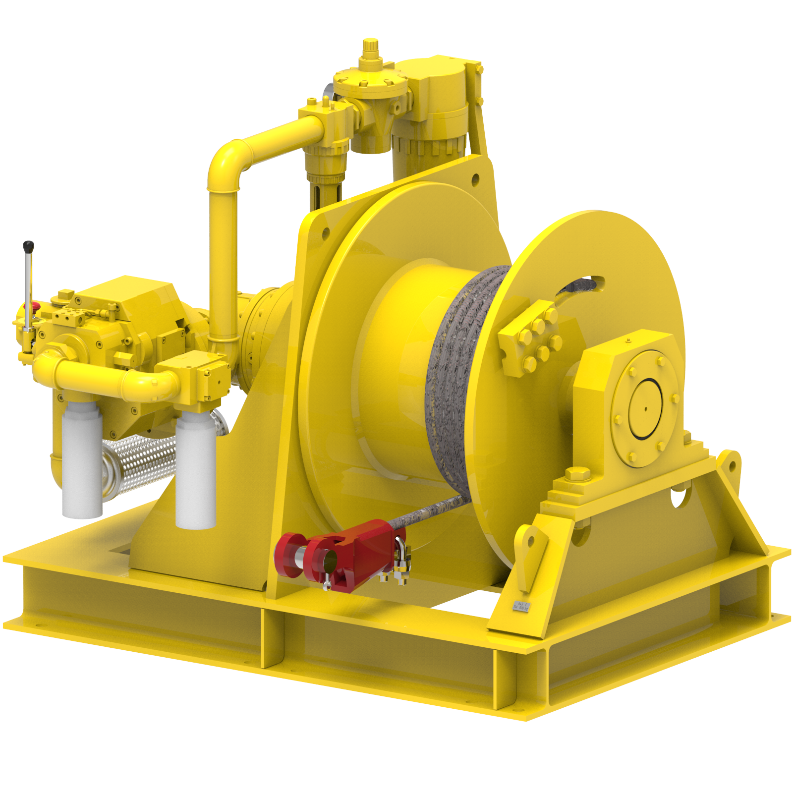 Render drawing of EMCE winch type SB310R-GP16 view number 5