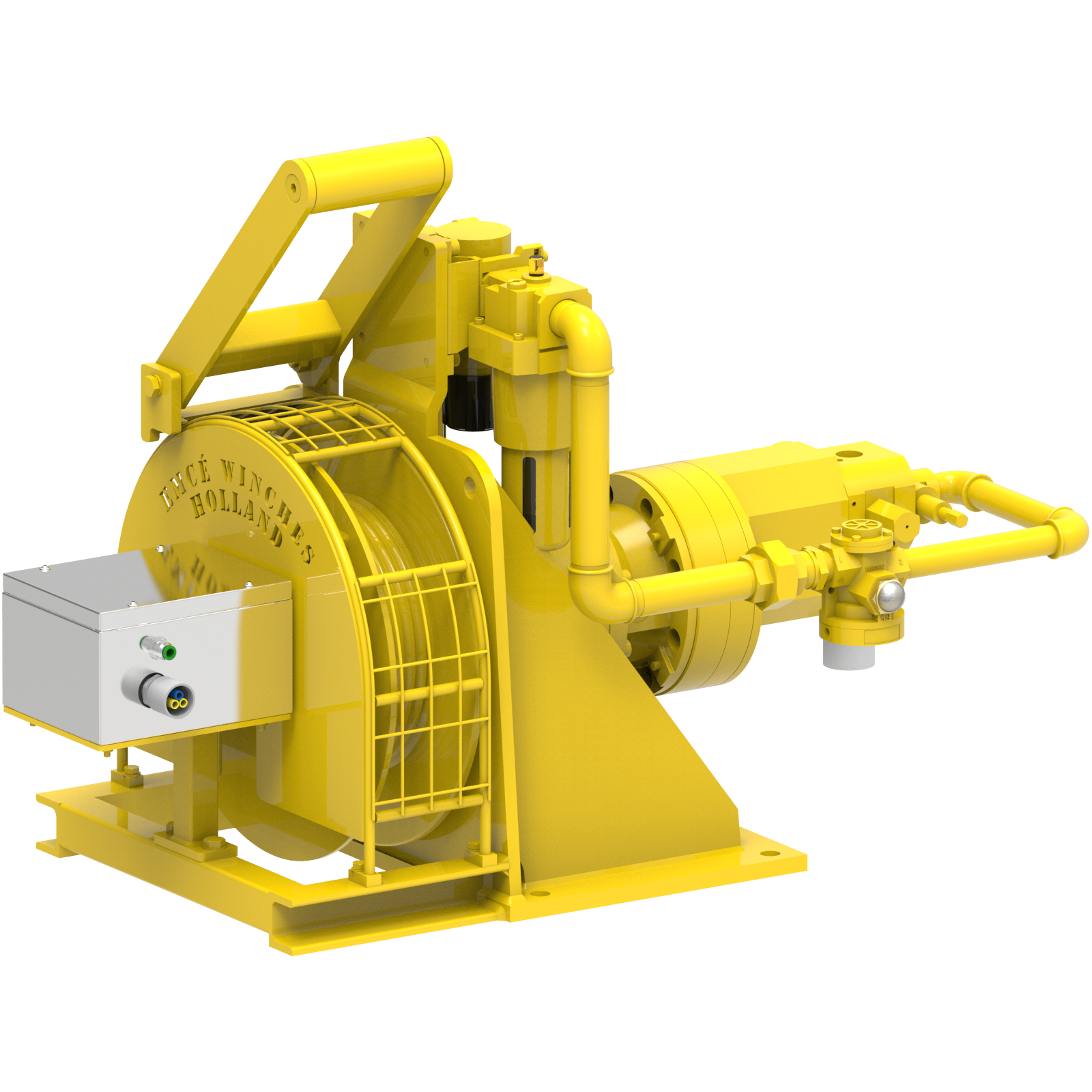 Render drawing of EMCE winch type FD301GP4-DGLS view number 1