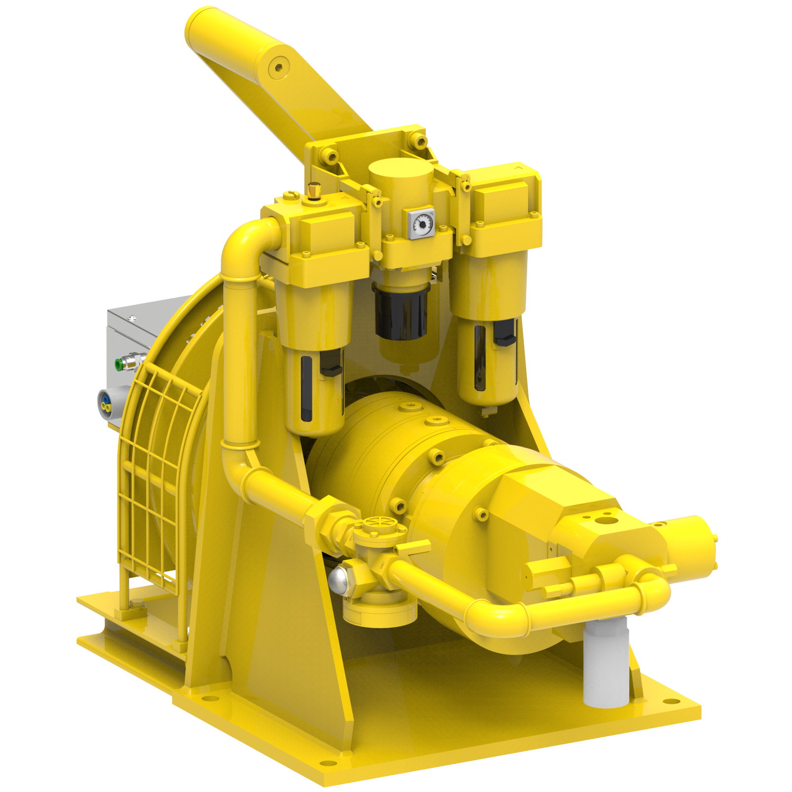 Render drawing of EMCE winch type FD301GP4-DGLS view number 3