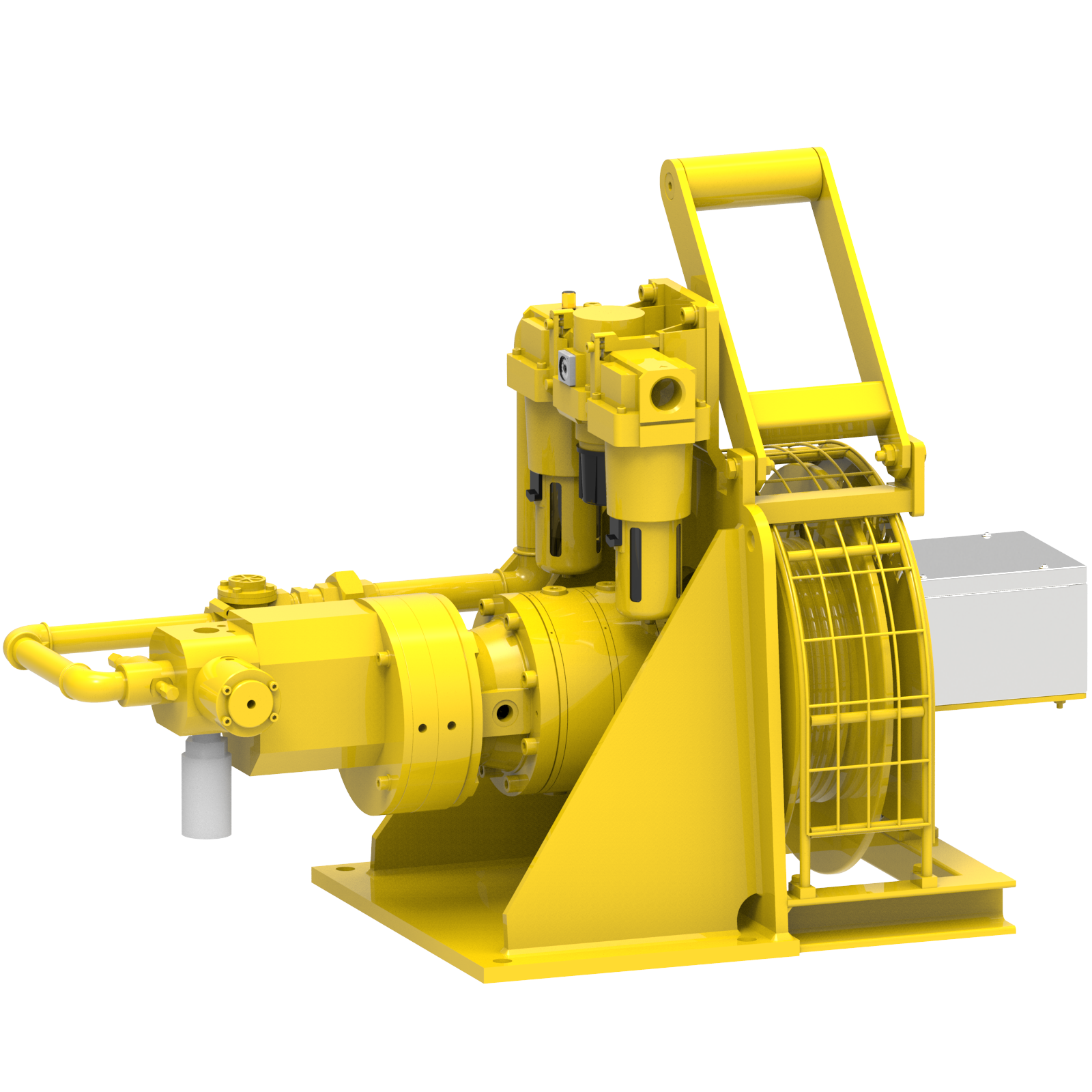 Render drawing of EMCE winch type FD301GP4-DGLS view number 5