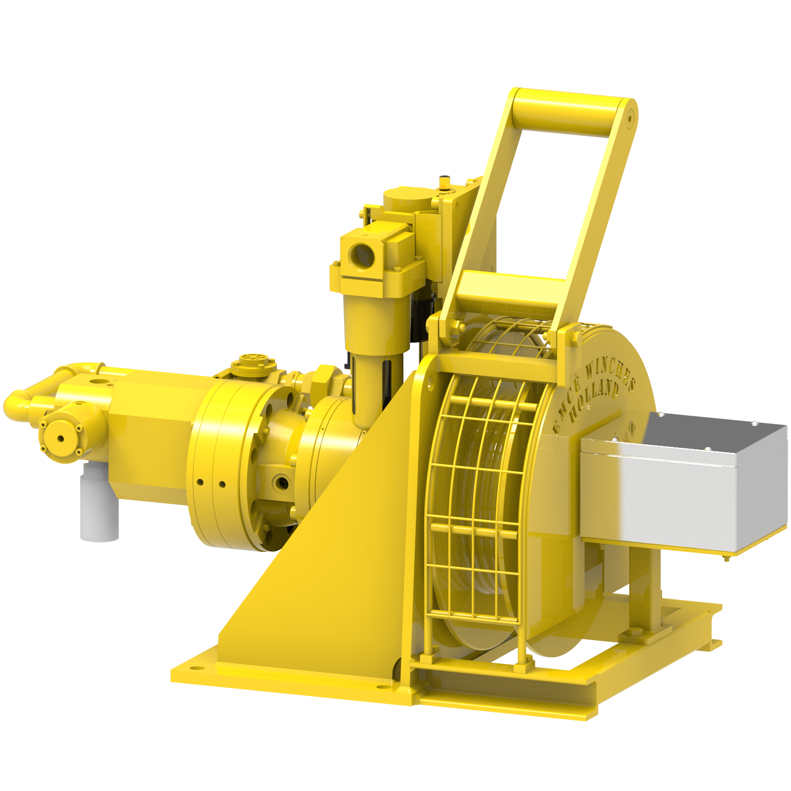 Render drawing of EMCE winch type FD301GP4-DGLS view number 6