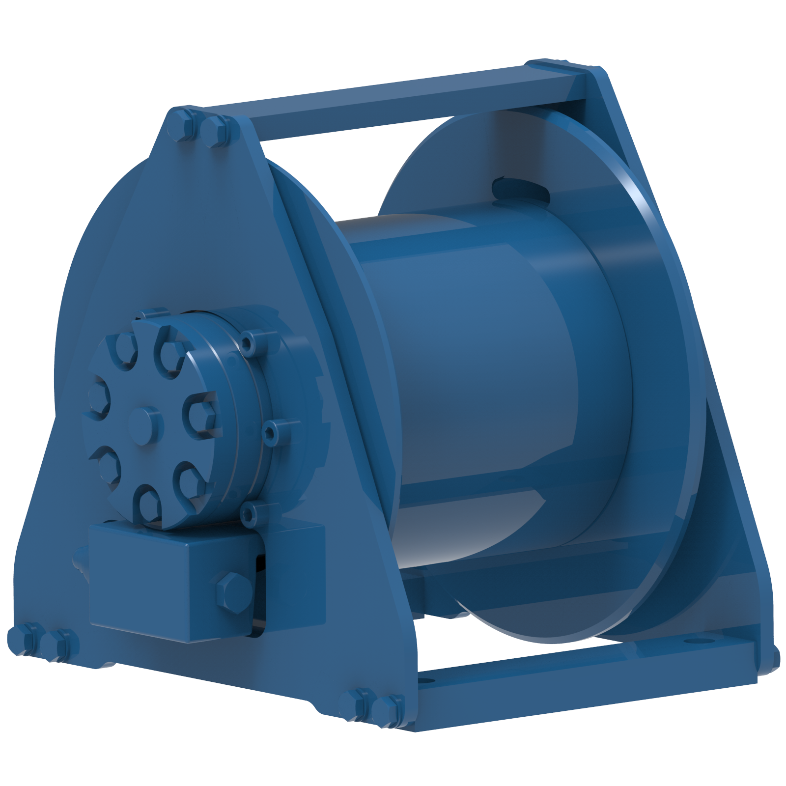 Render drawing of EMCE winch type SHblue view number 3