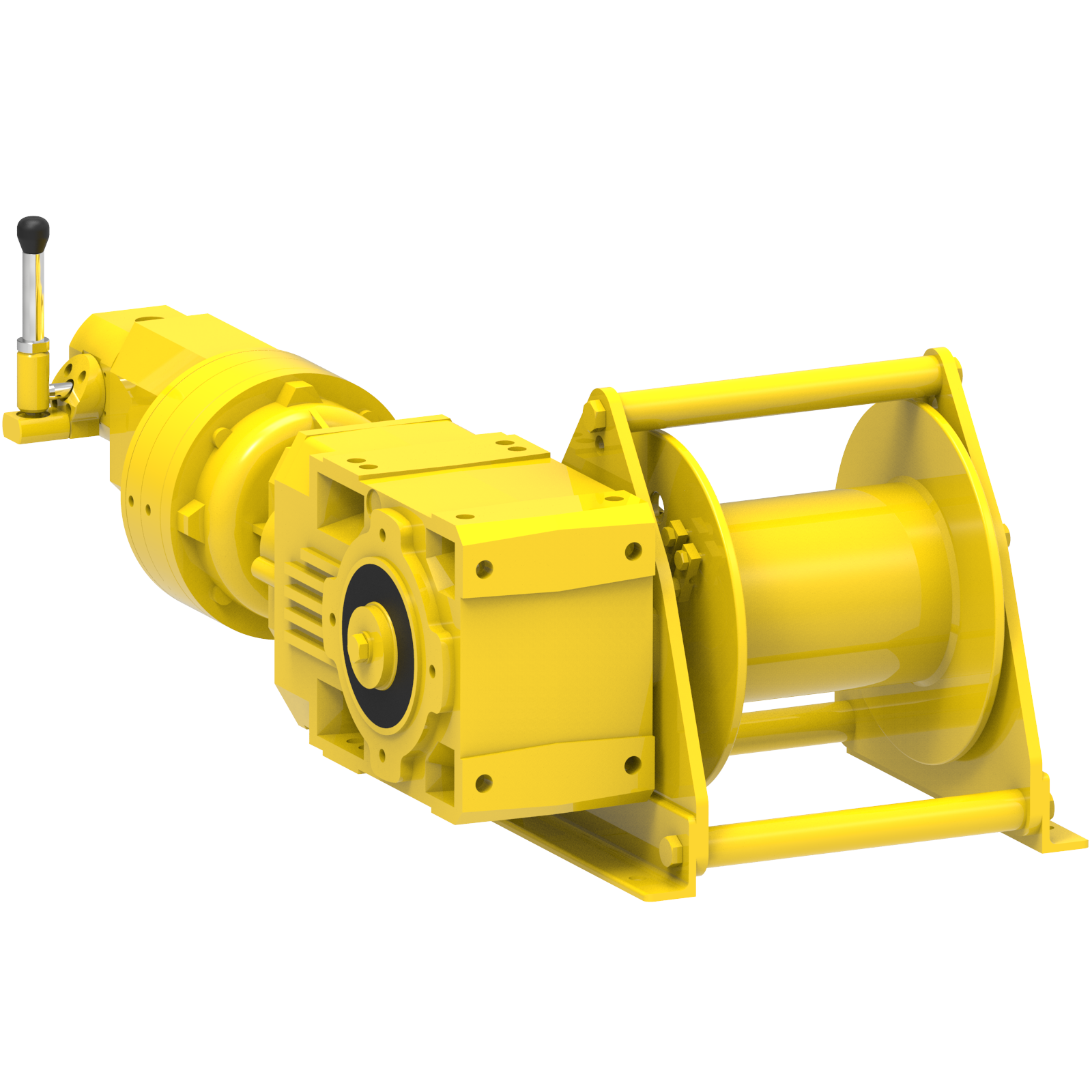 Render drawing of EMCE winch type A41-GP2 view number 2