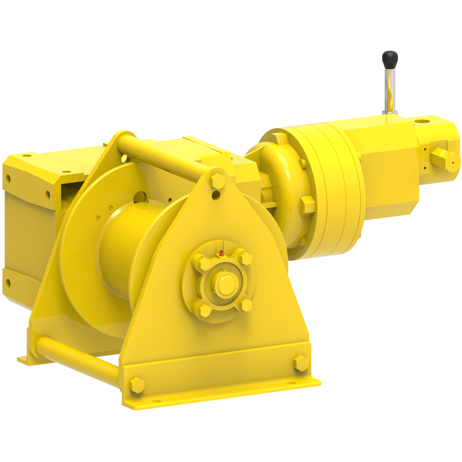Render drawing of EMCE winch type A41-GP2 view number 4