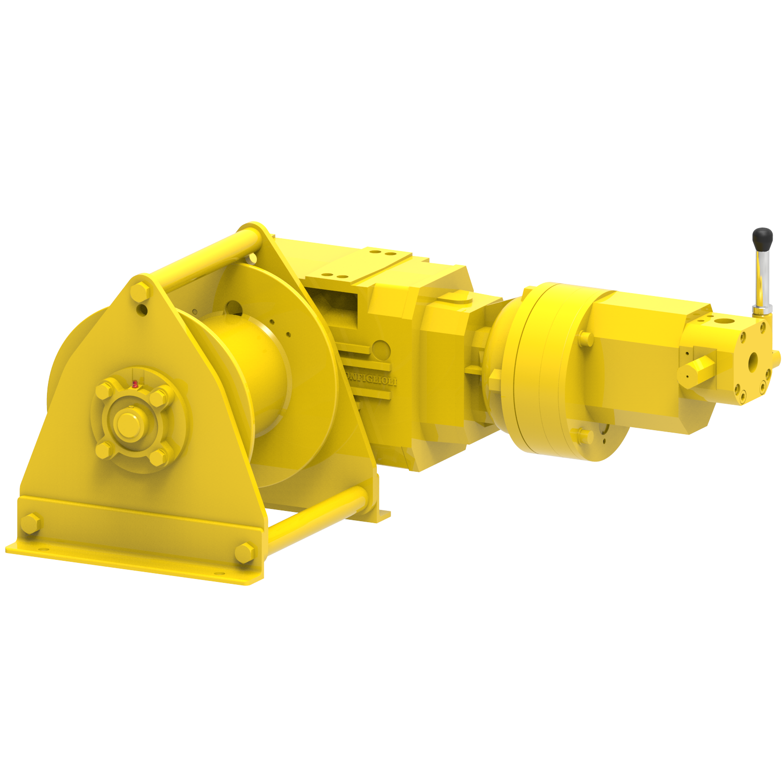 Render drawing of EMCE winch type A41-GP2 view number 5