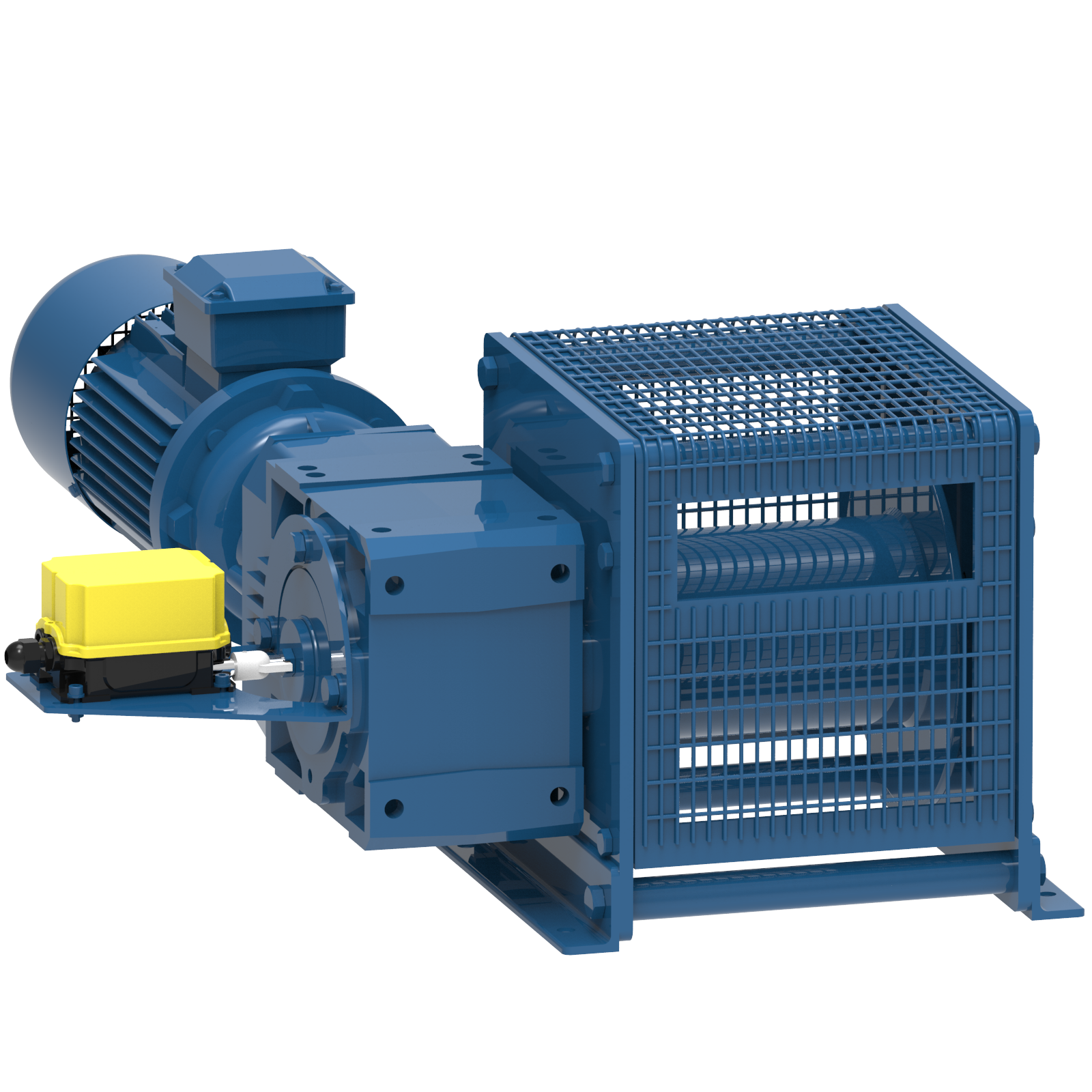 Render drawing of EMCE winch type A41M-EDL view number 2