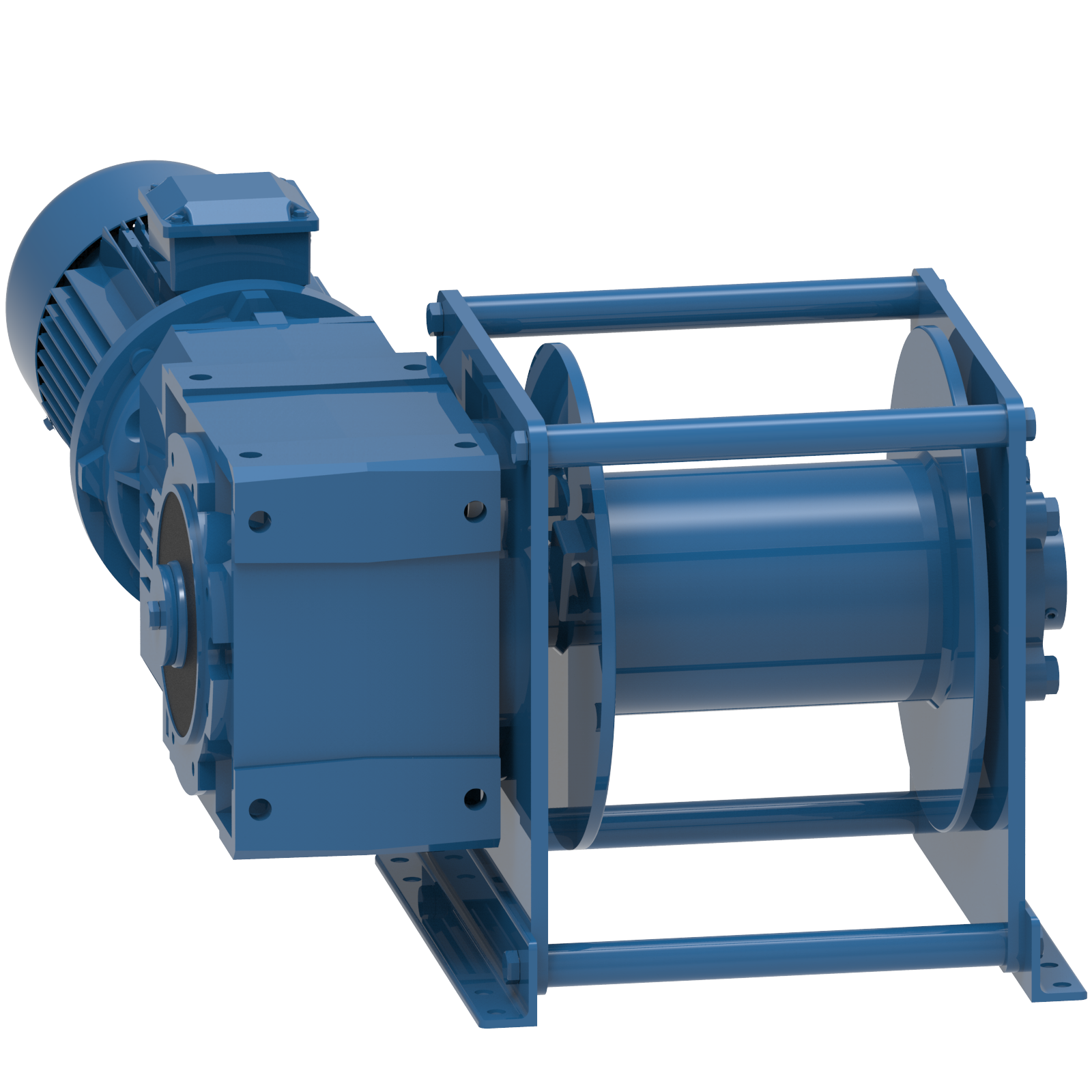 Render drawing of EMCE winch type A50M-E view number 3