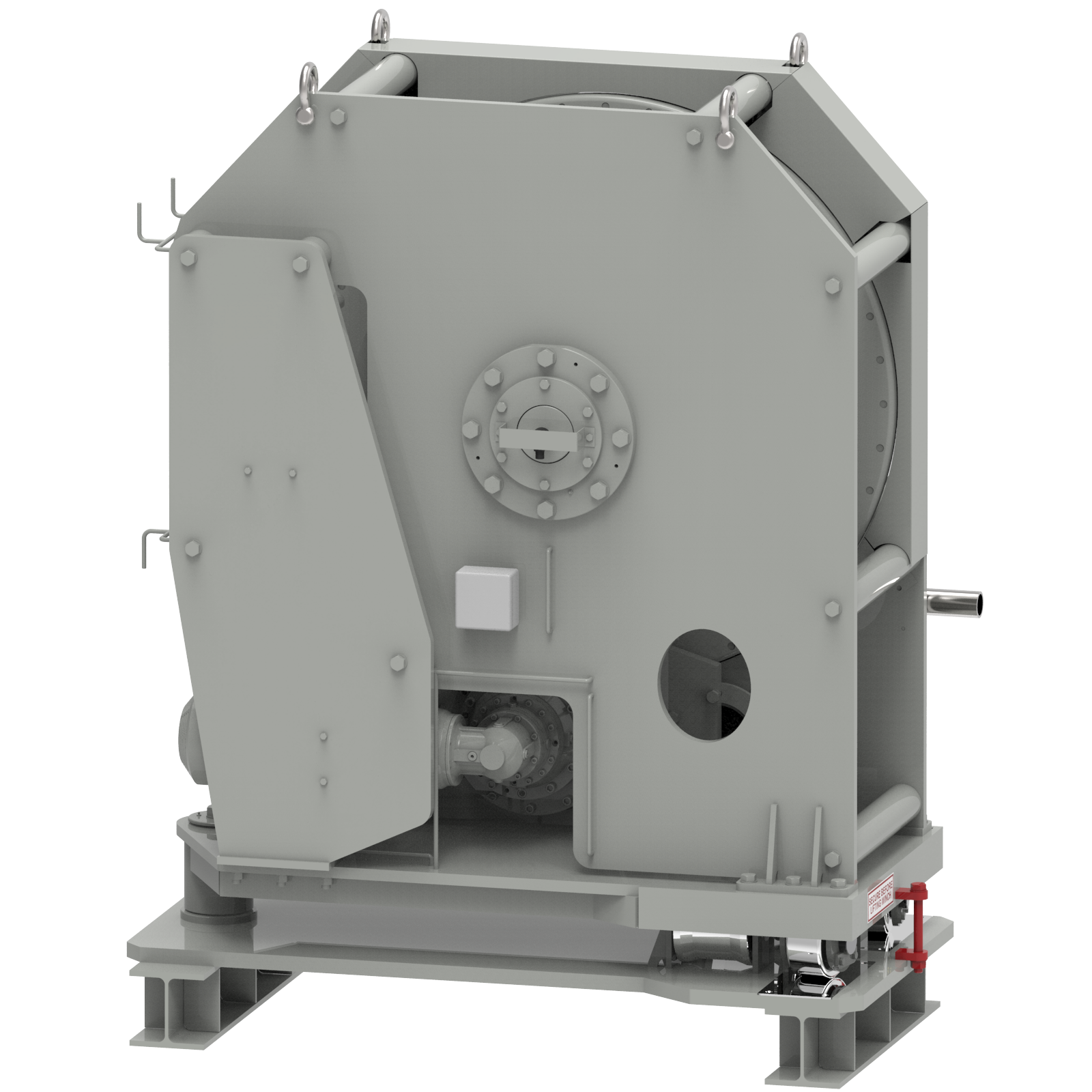 Render drawing of EMCE winch type SR030-E2 view number 2