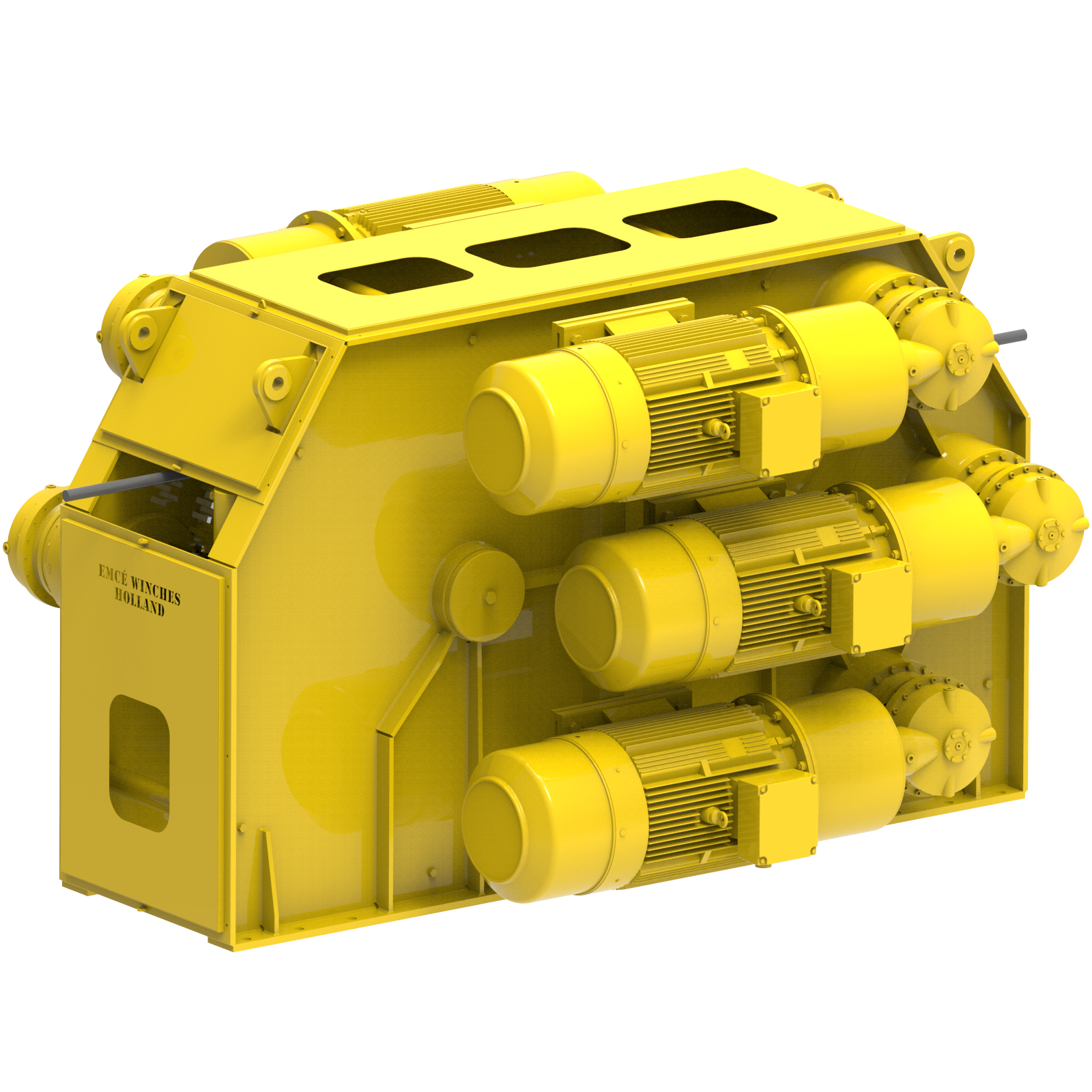 Render drawing of EMCE winch type TR850-6E view number 1