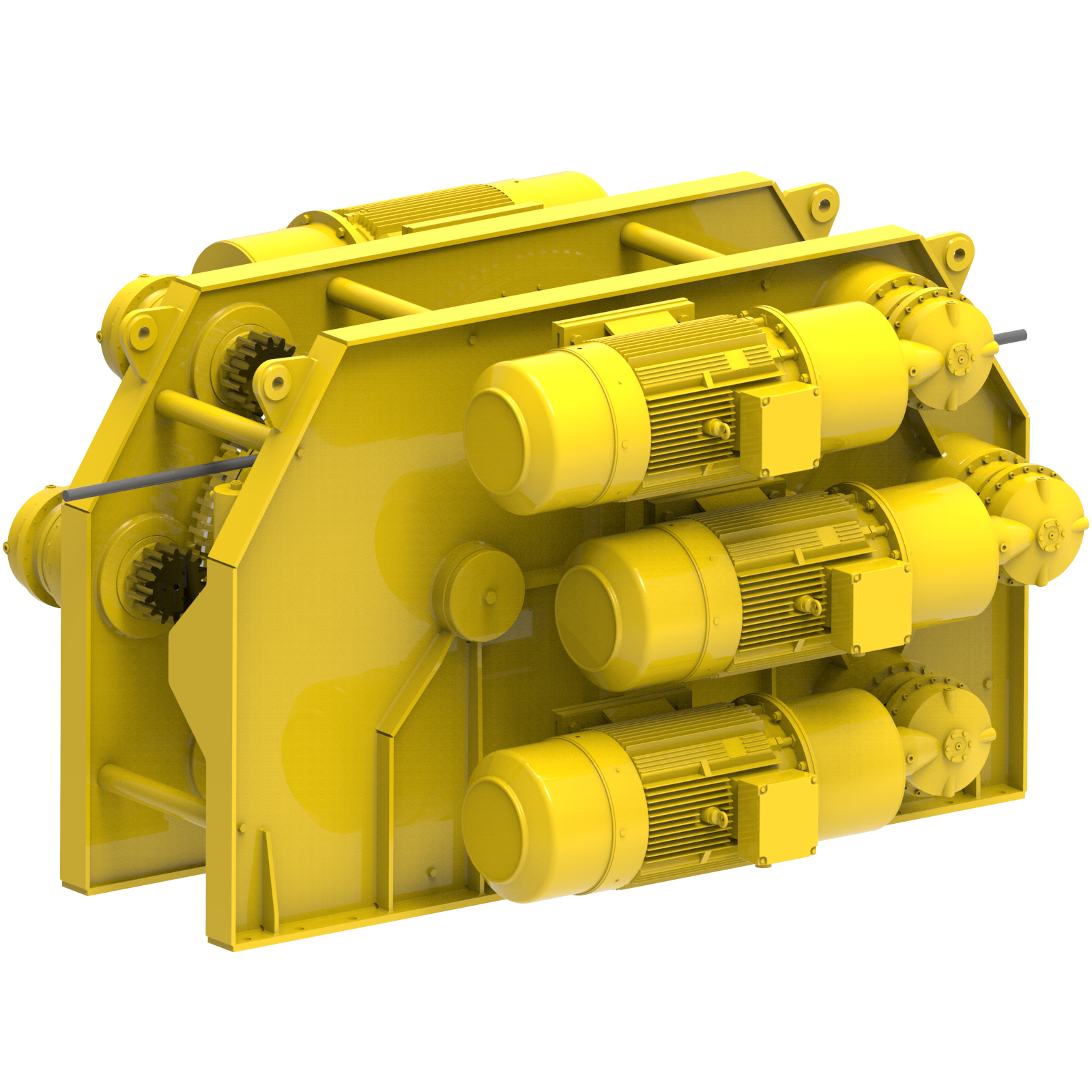 Render drawing of EMCE winch type TR850-6E view number 2
