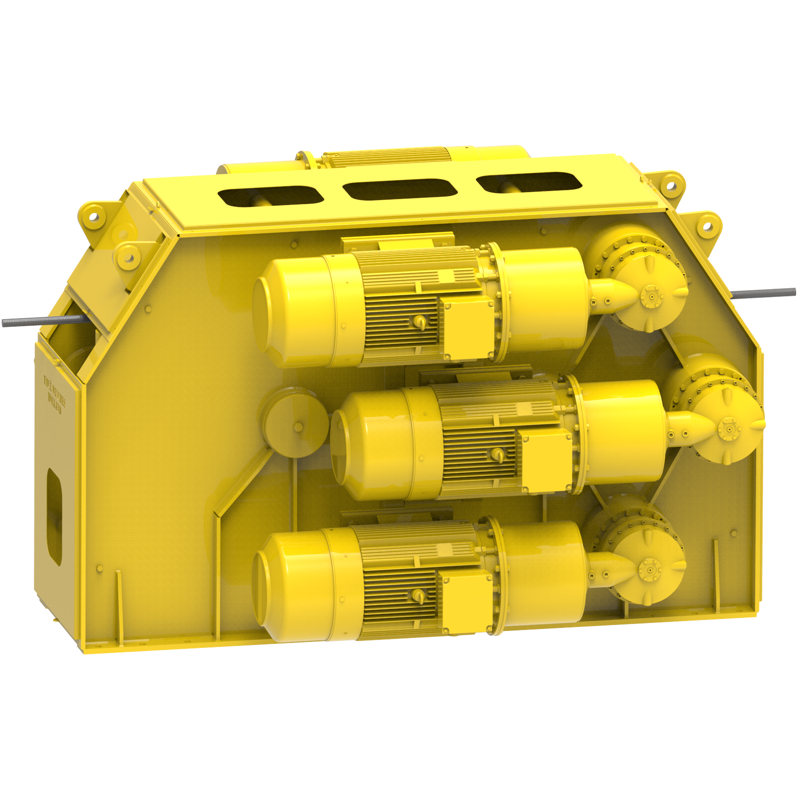 Render drawing of EMCE winch type TR850-6E view number 5