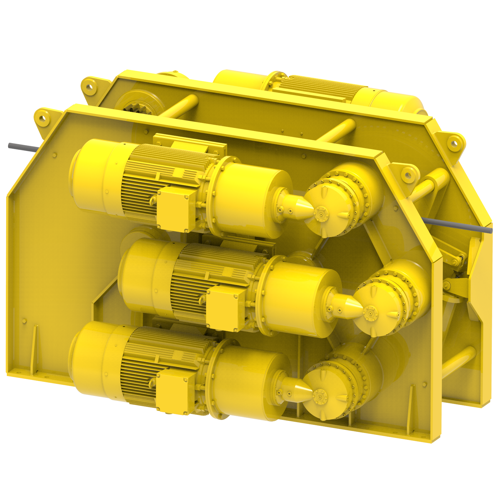 Render drawing of EMCE winch type TR850-6E view number 10