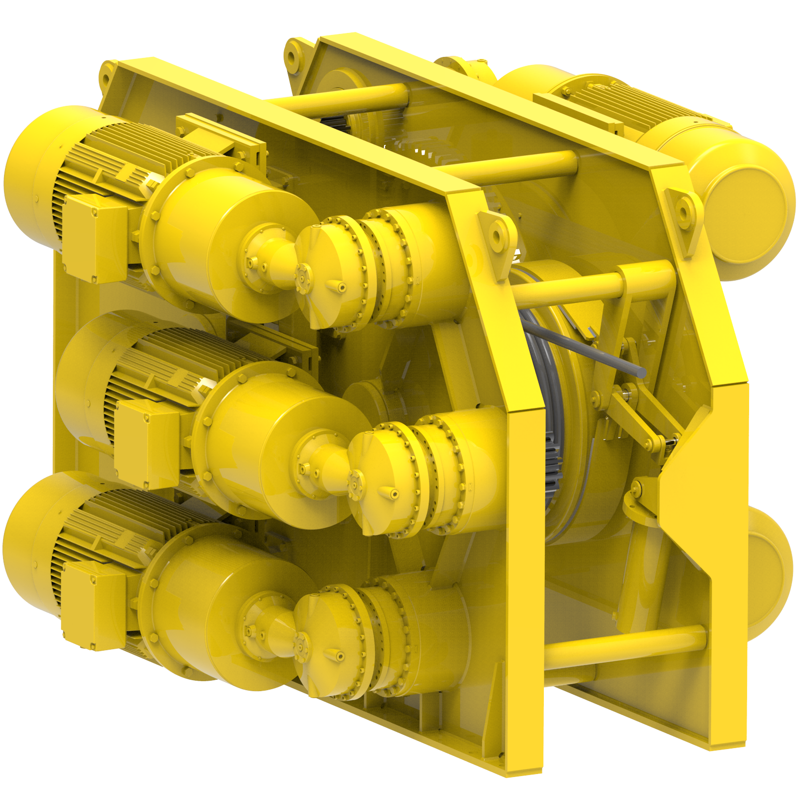 Render drawing of EMCE winch type TR850-6E view number 14