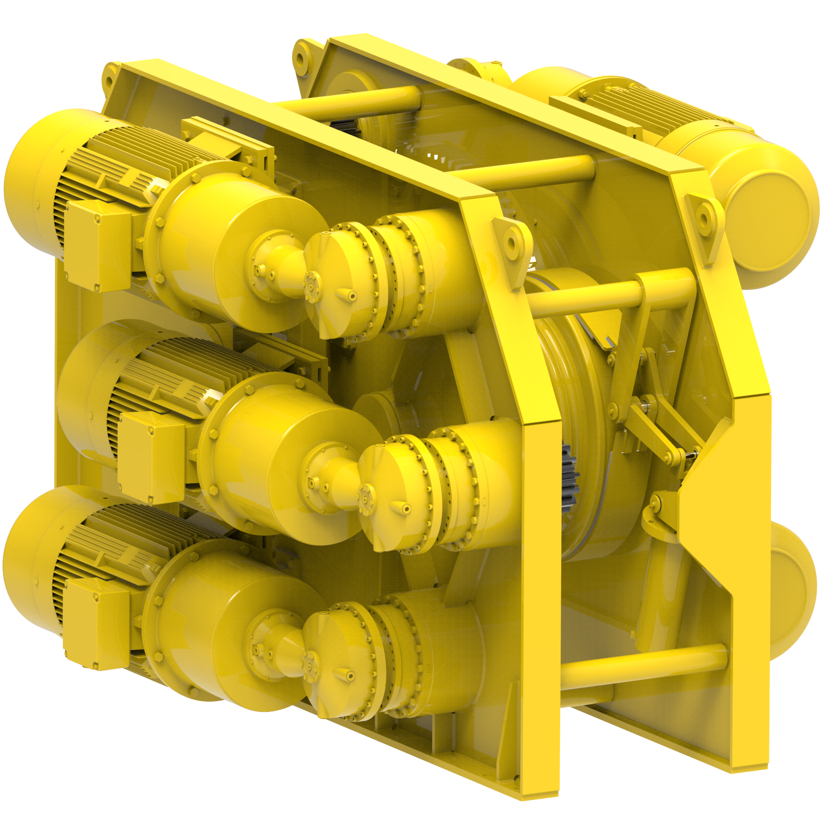 Render drawing of EMCE winch type TR850-6E view number 15