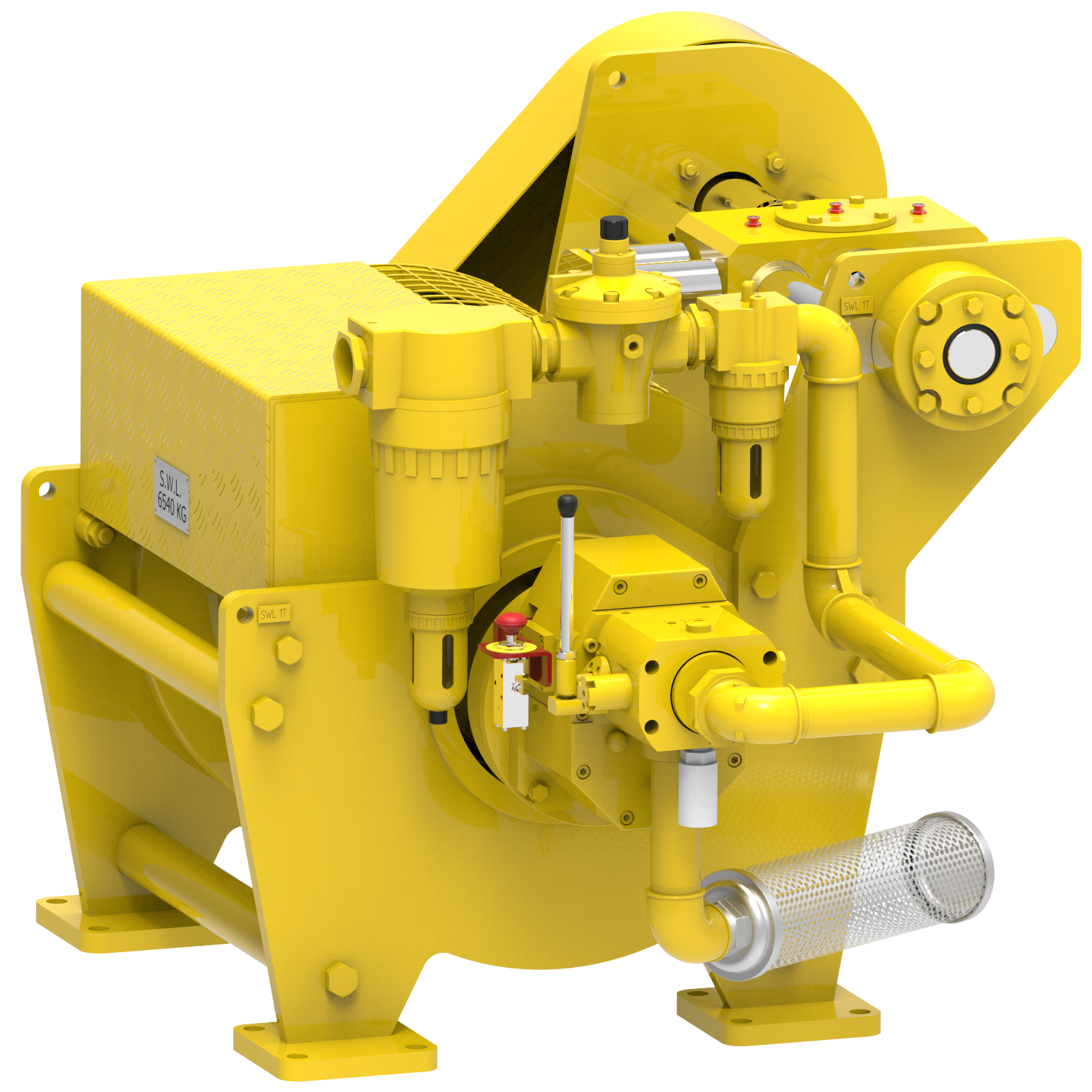 Render drawing of EMCE winch type OAW065GP10-DS view number 3