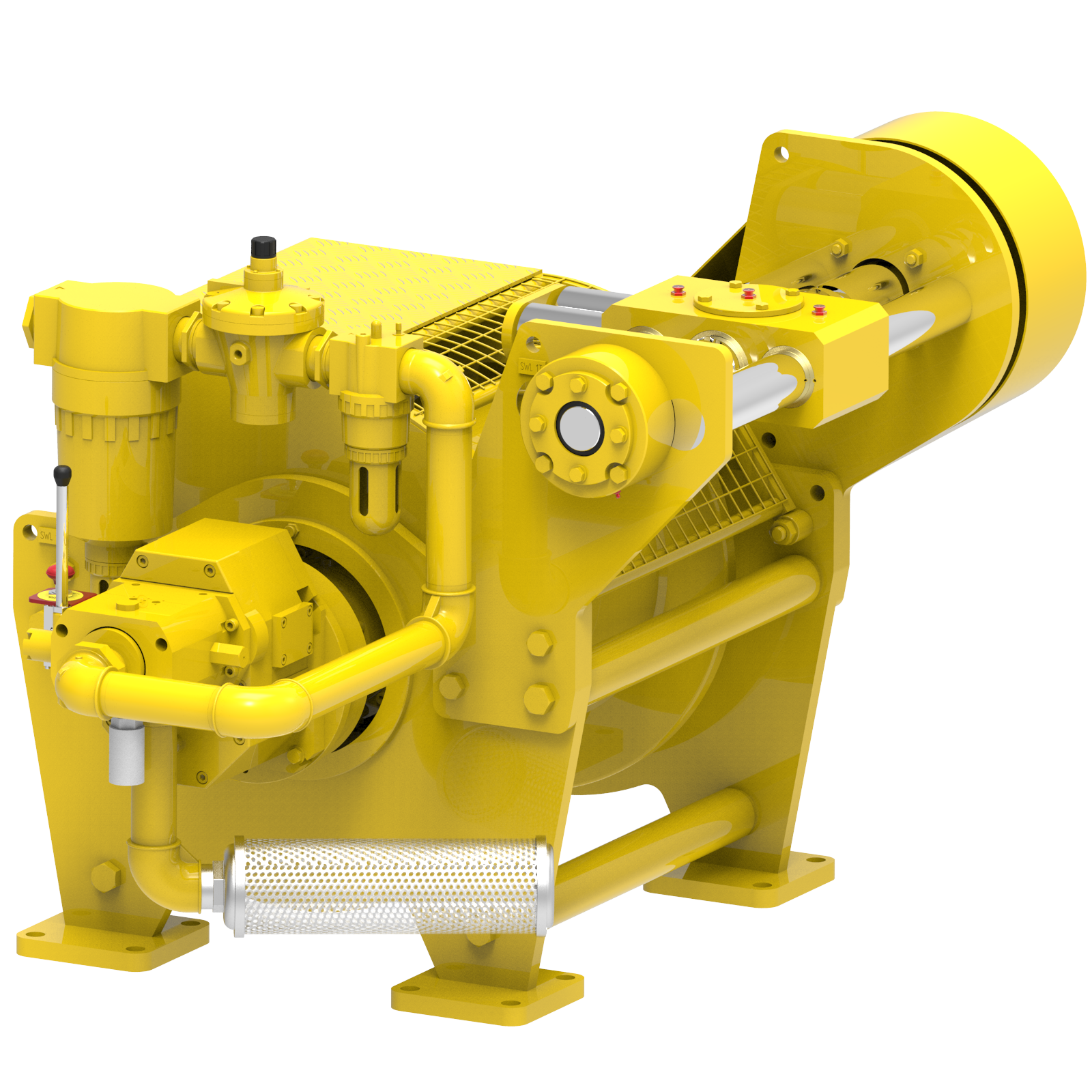 Render drawing of EMCE winch type OAW065GP10-DS view number 4