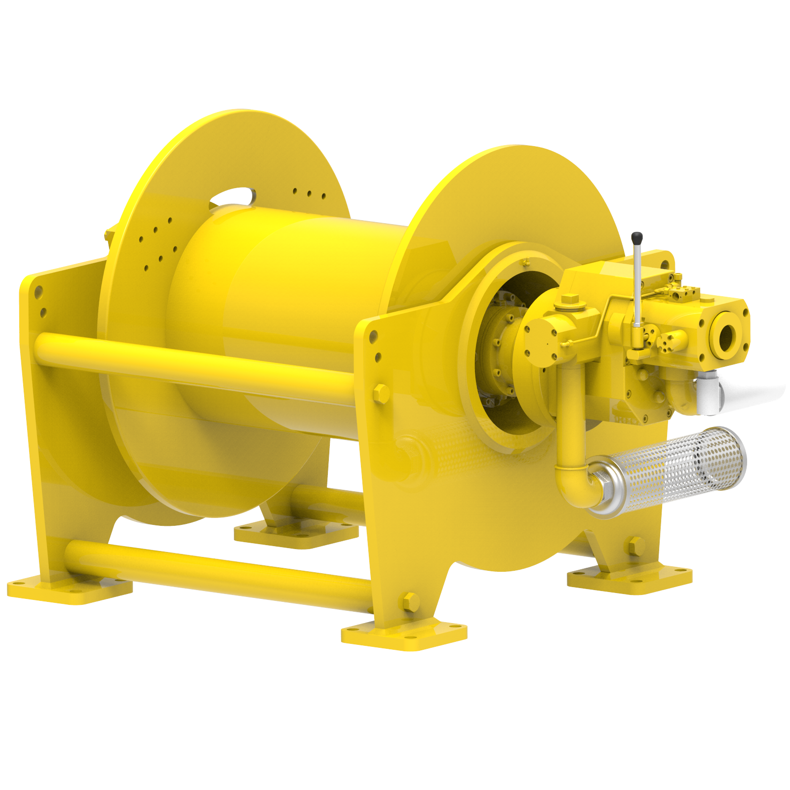 Render drawing of EMCE winch type OAW085GP16 view number 2
