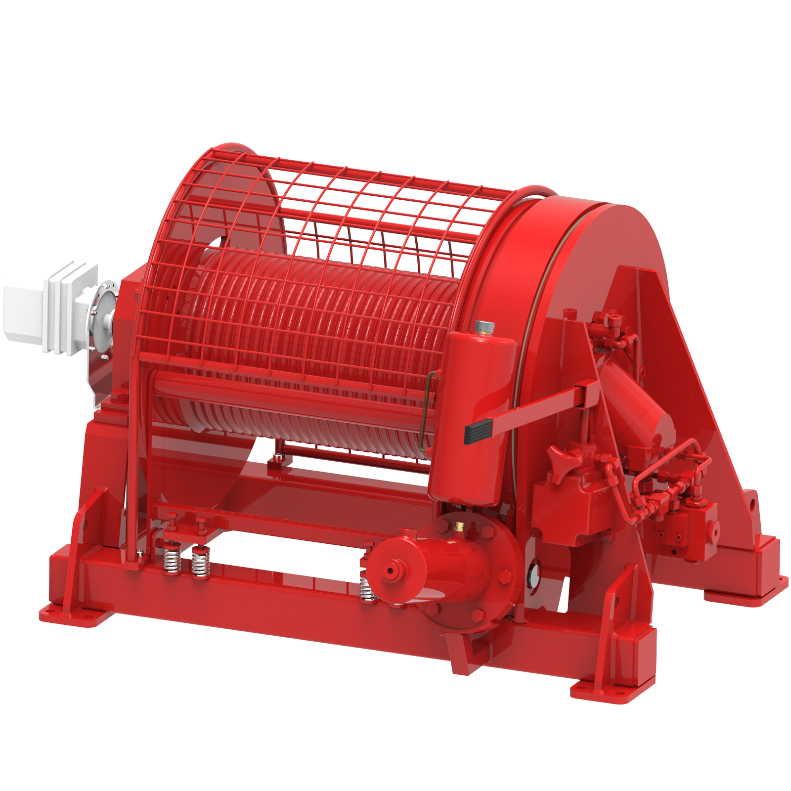 Render drawing of EMCE winch type OHR030-BDGLP view number 2