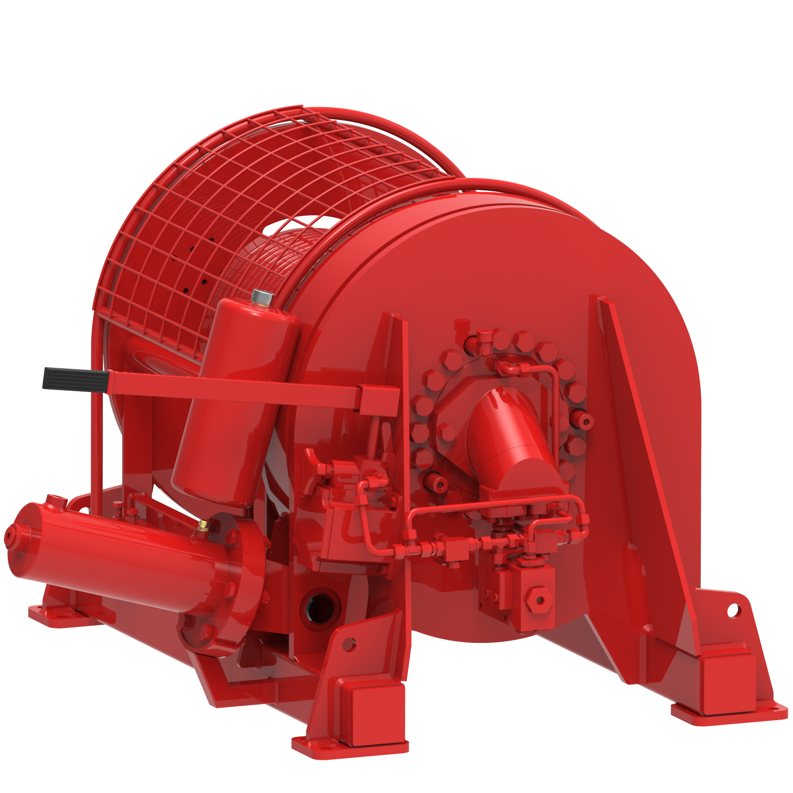 Render drawing of EMCE winch type OHR030-BDGLP view number 3