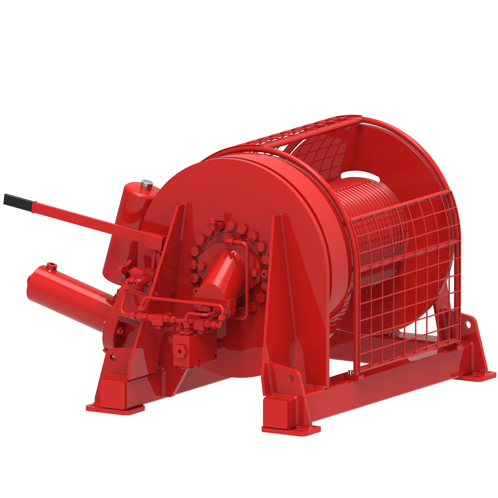 Render drawing of EMCE winch type OHR030-BDGLP view number 4