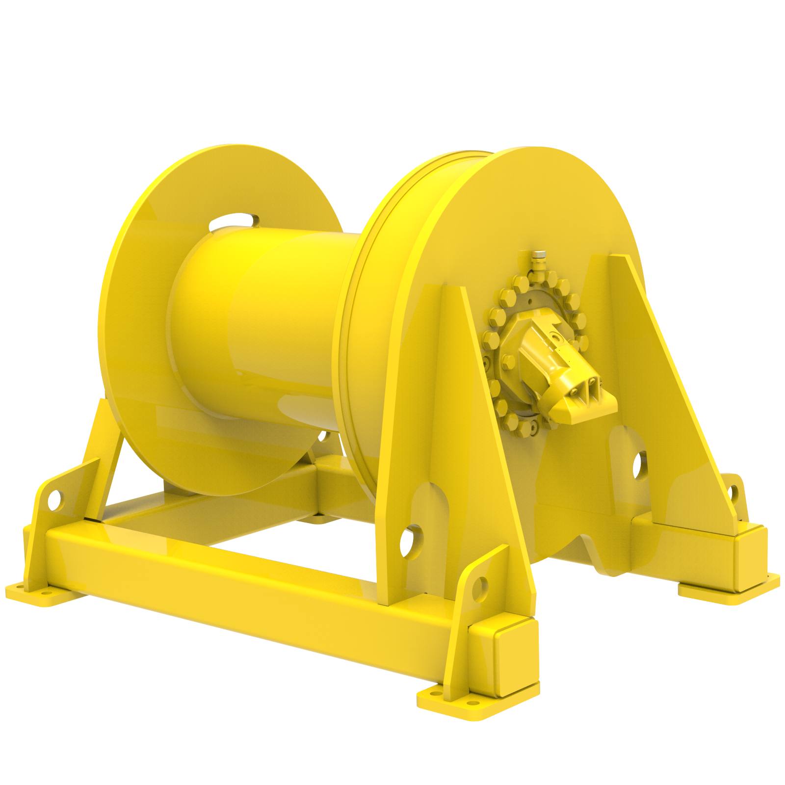 Render drawing of EMCE winch type OHW view number 3