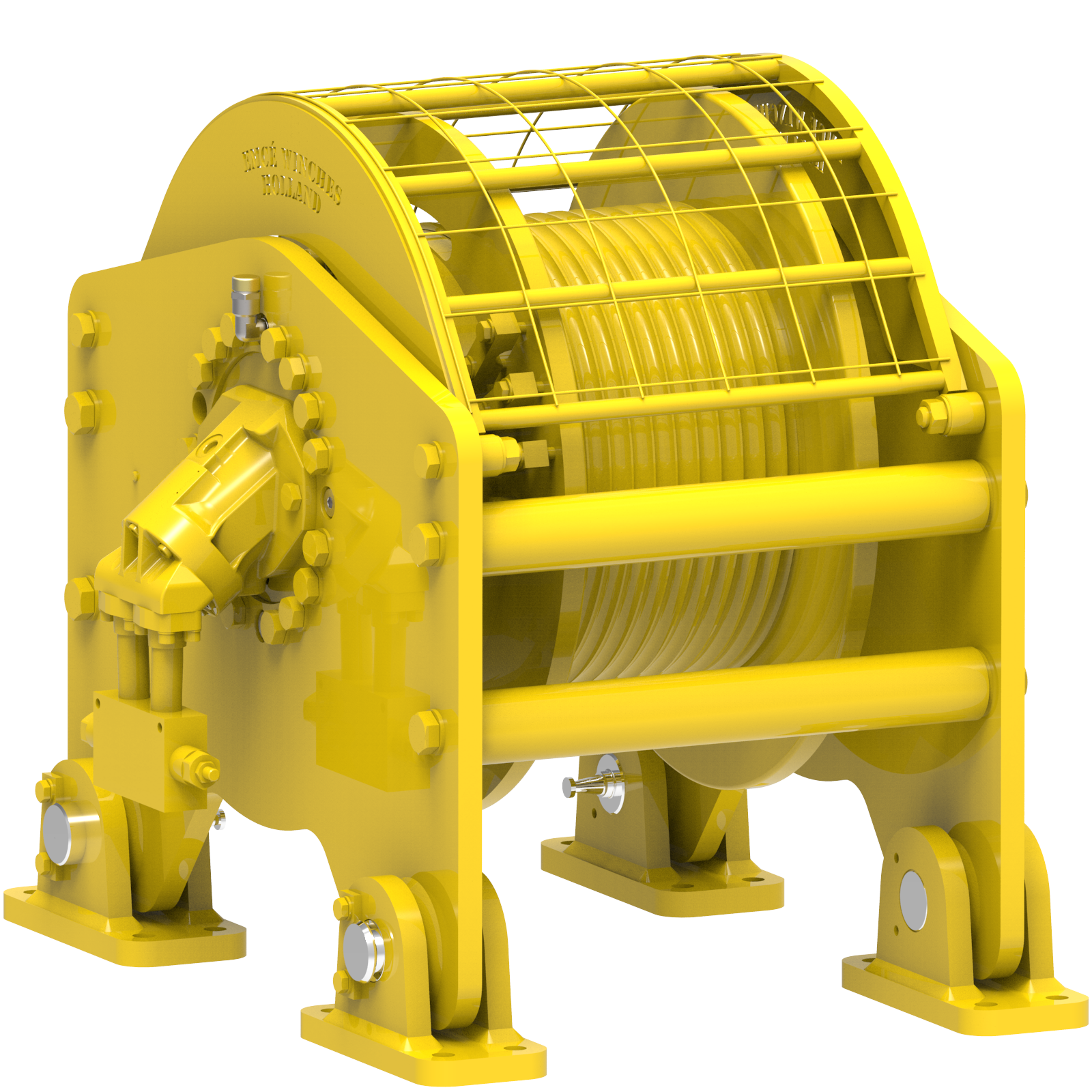 Render drawing of EMCE winch type OHW075-HDGP view number 5
