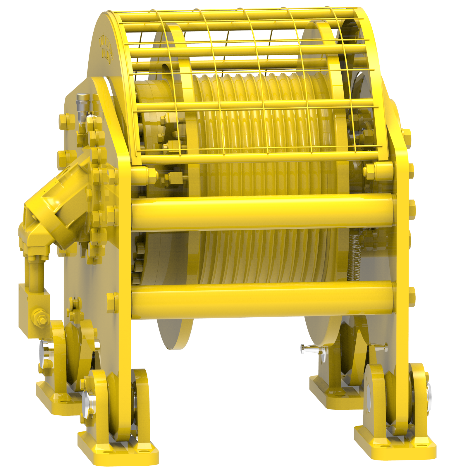 Render drawing of EMCE winch type OHW075-HDGP view number 6