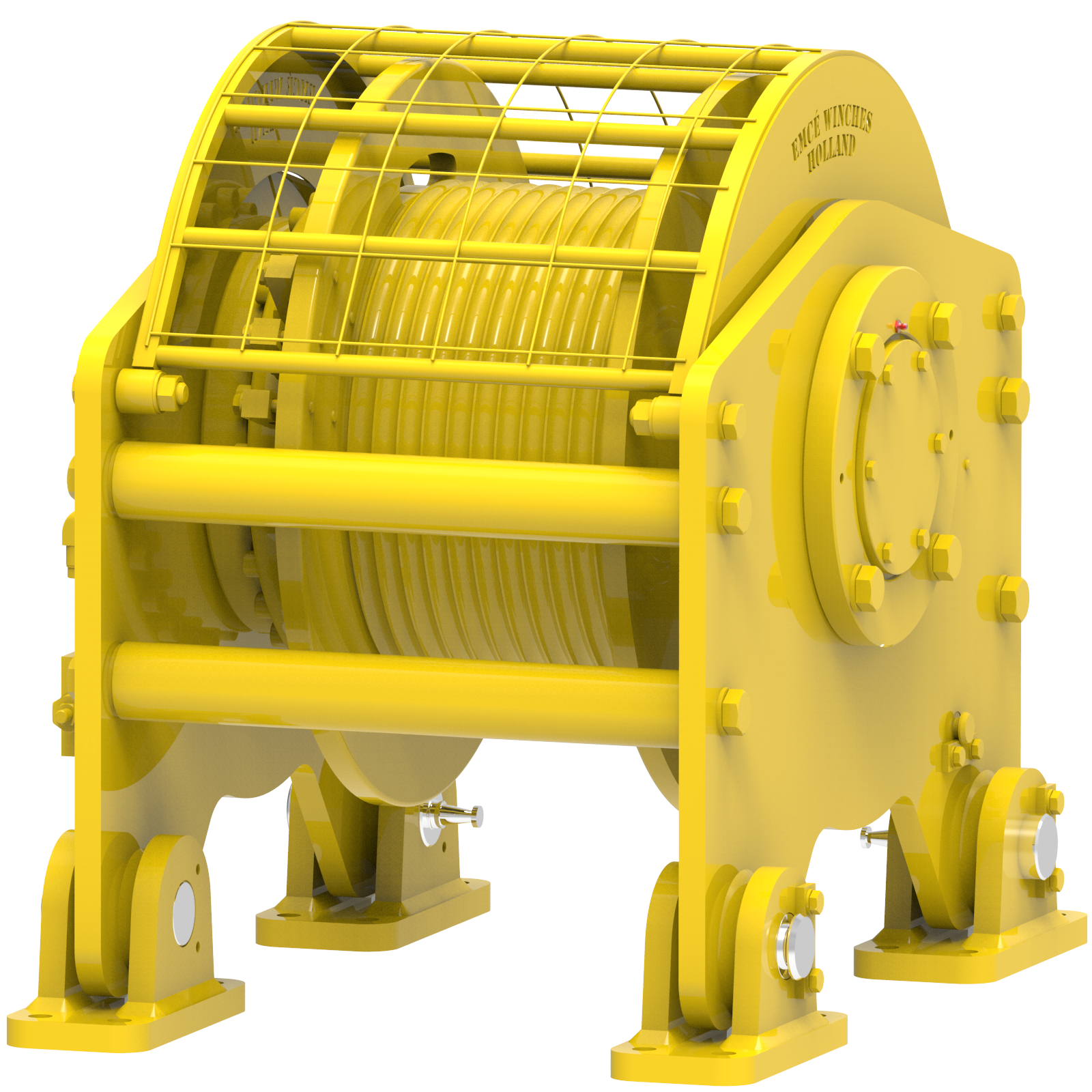 Render drawing of EMCE winch type OHW075-HDGP view number 7