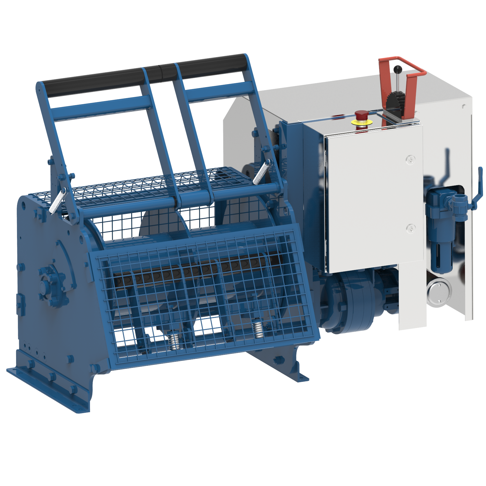 Render drawing of EMCE winch type MR031-FLV view number 2